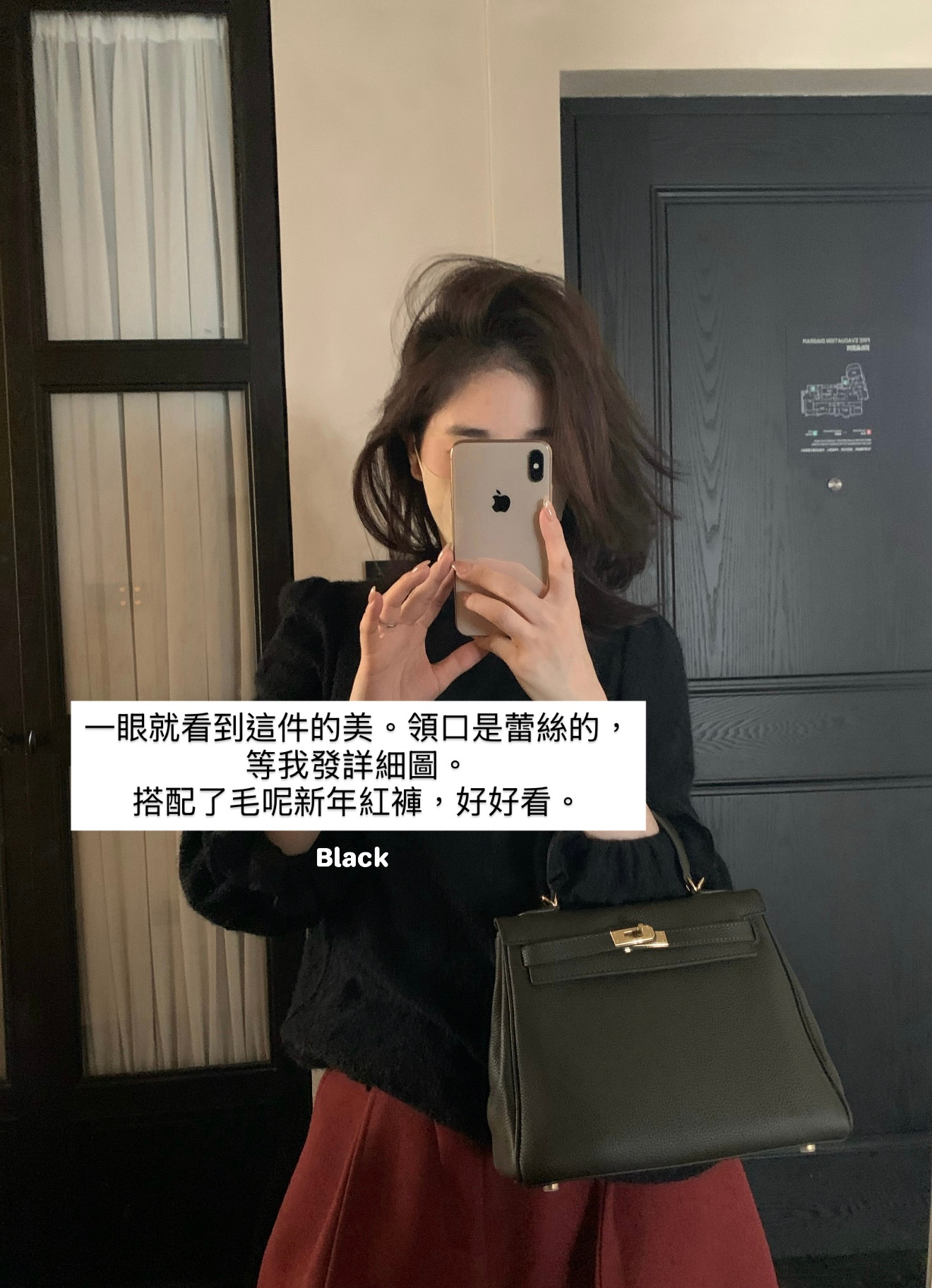 🫒橄欖綠牛皮kelly配跨肩帶3