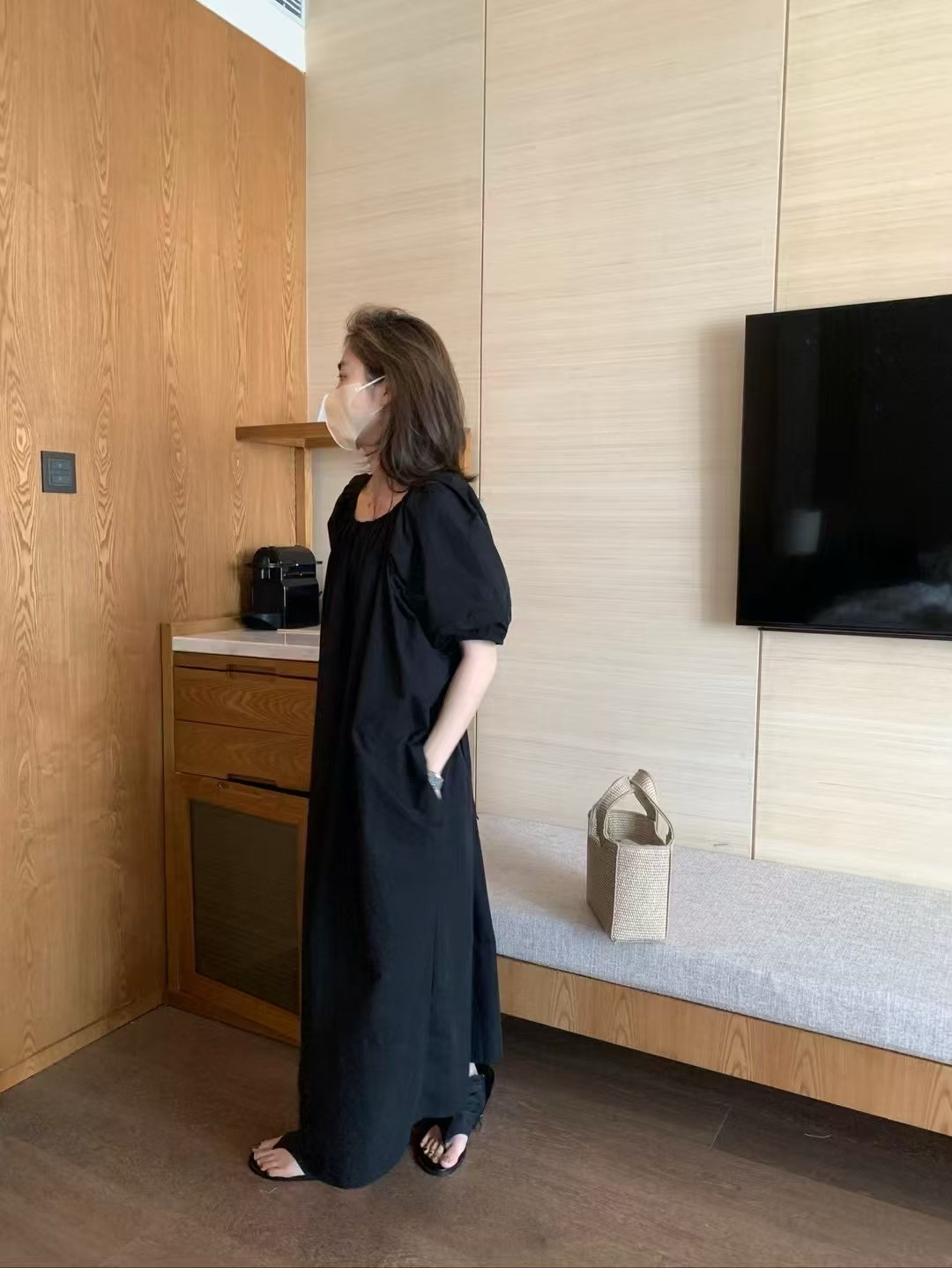 韓代露背連衣裙12