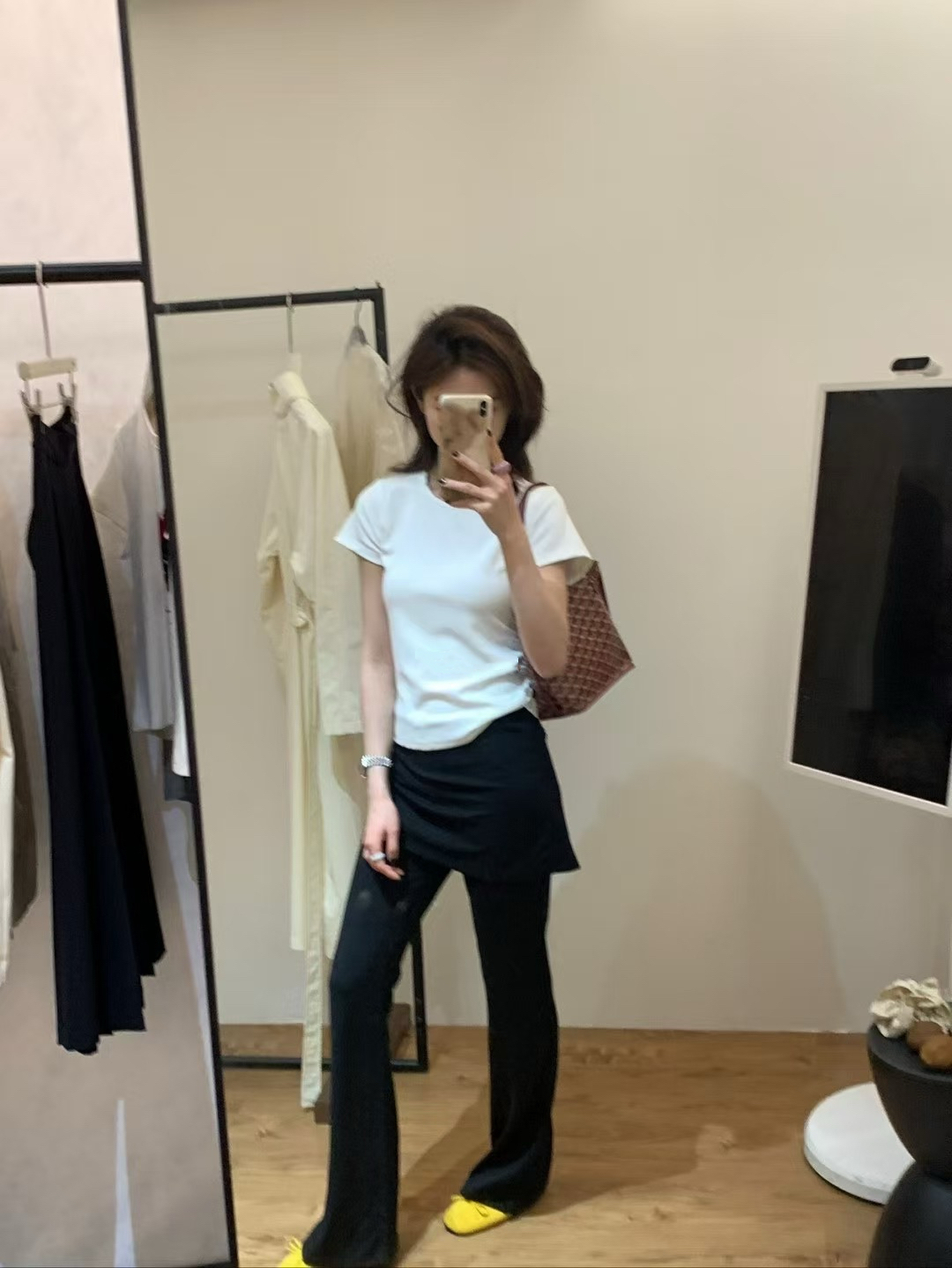 8色！skim*正肩紙片tee21