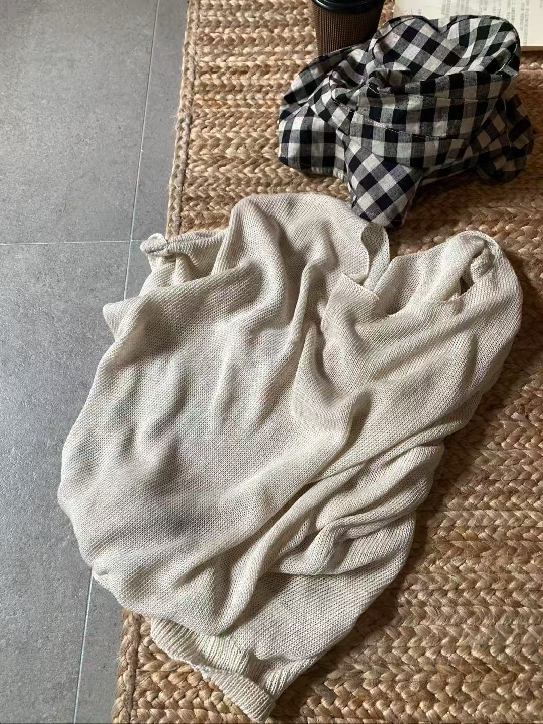 蝙蝠袖苧麻針織衫8