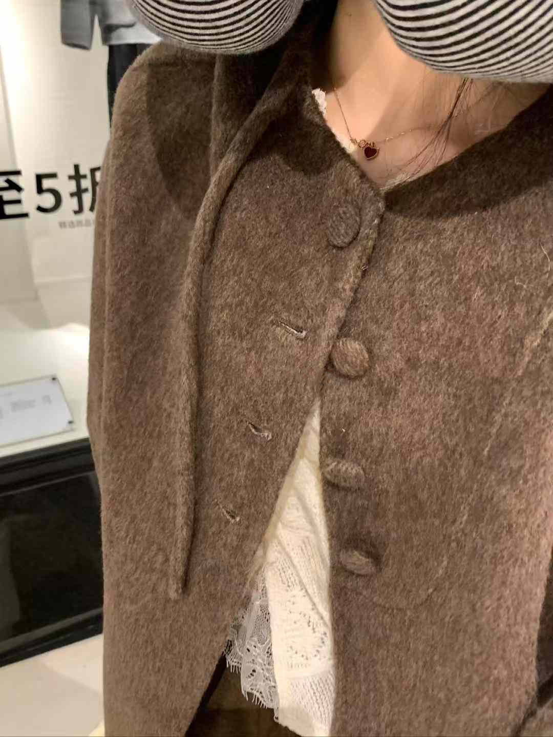 100%手工羊毛咖外套8