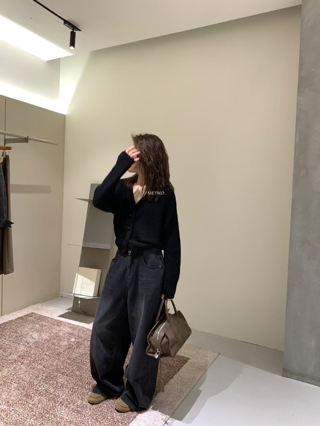 馬海毛開扣毛衣14