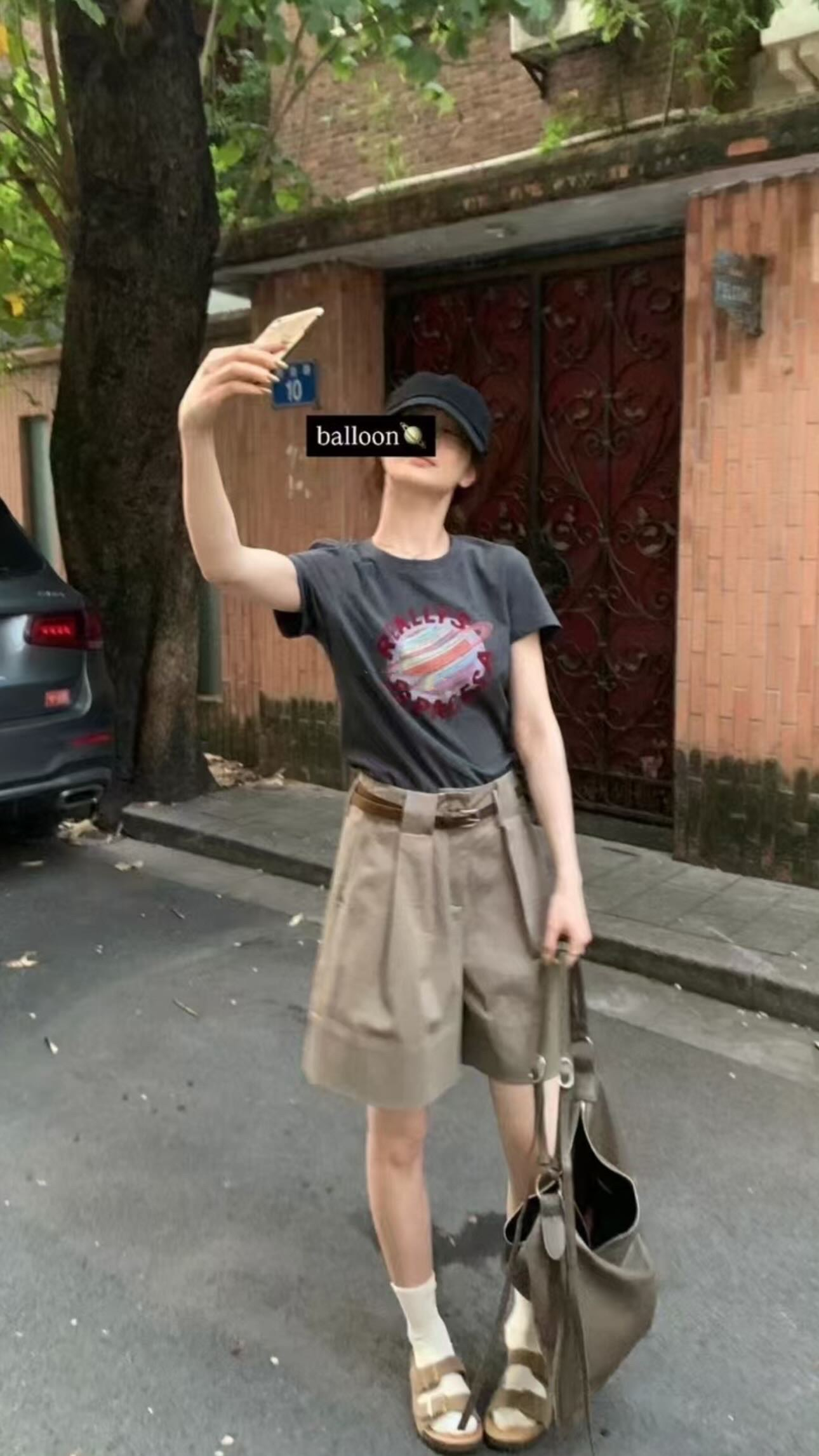 工裝五分褲（帶皮帶）1