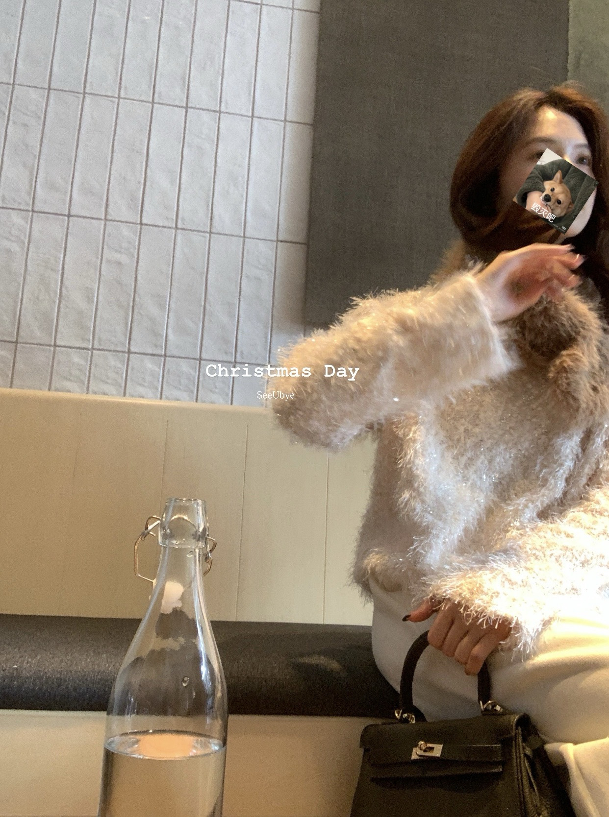 手工製作｜paillette亮片絲小上衣 裡面加了一層絲絨1