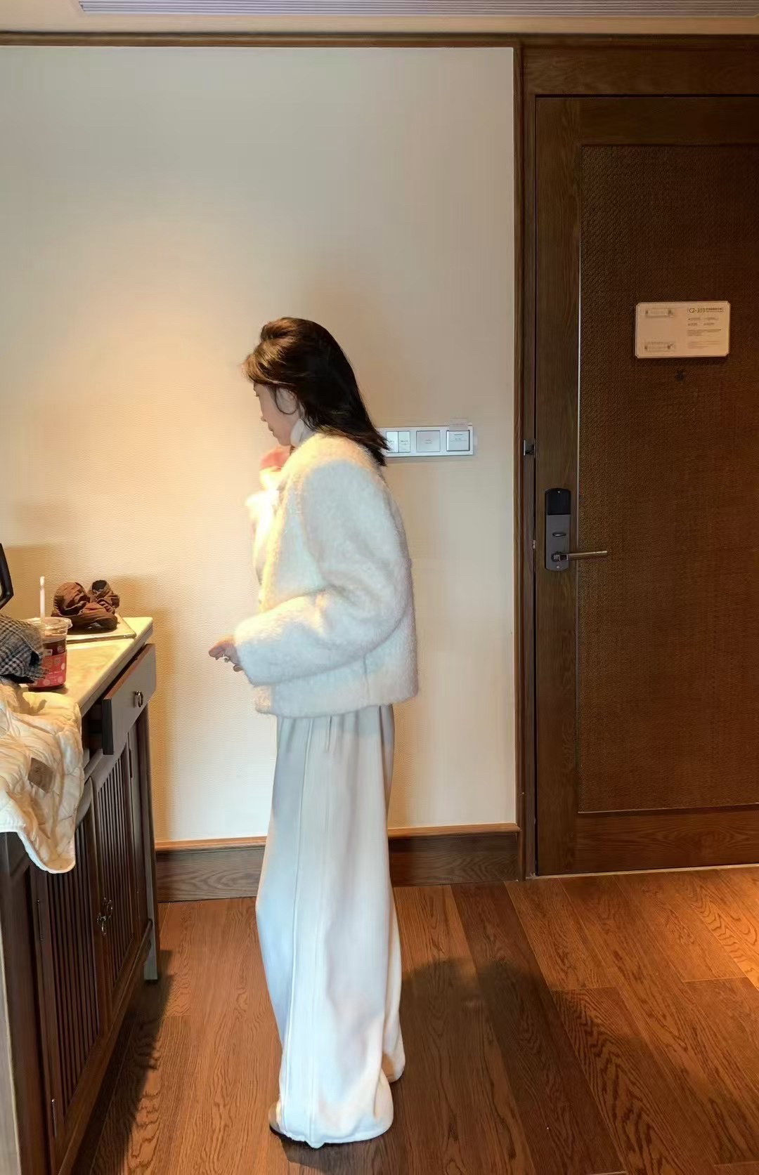 小香毛毛羽絨外套7