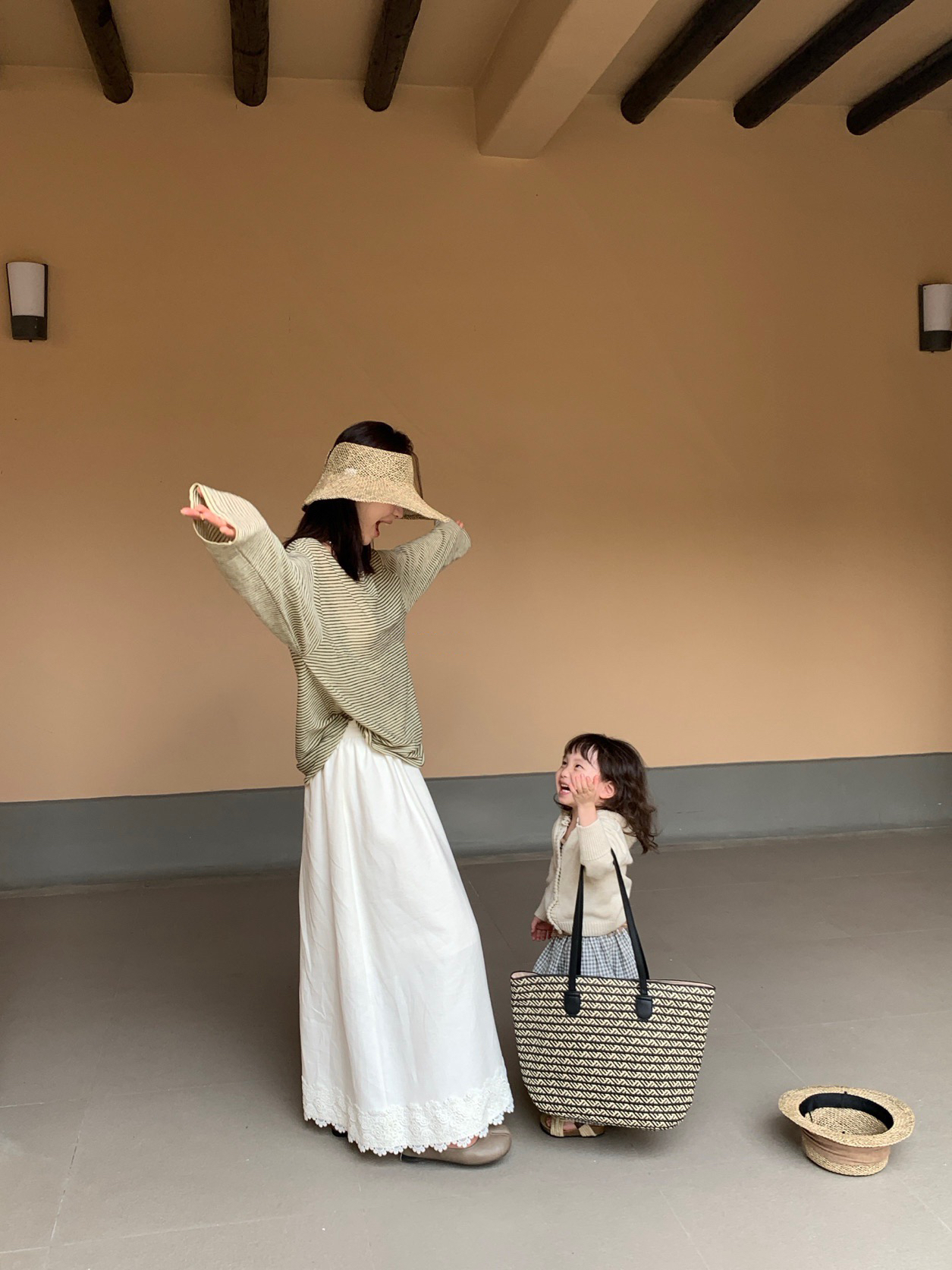 高腰搭了大半期白半裙3