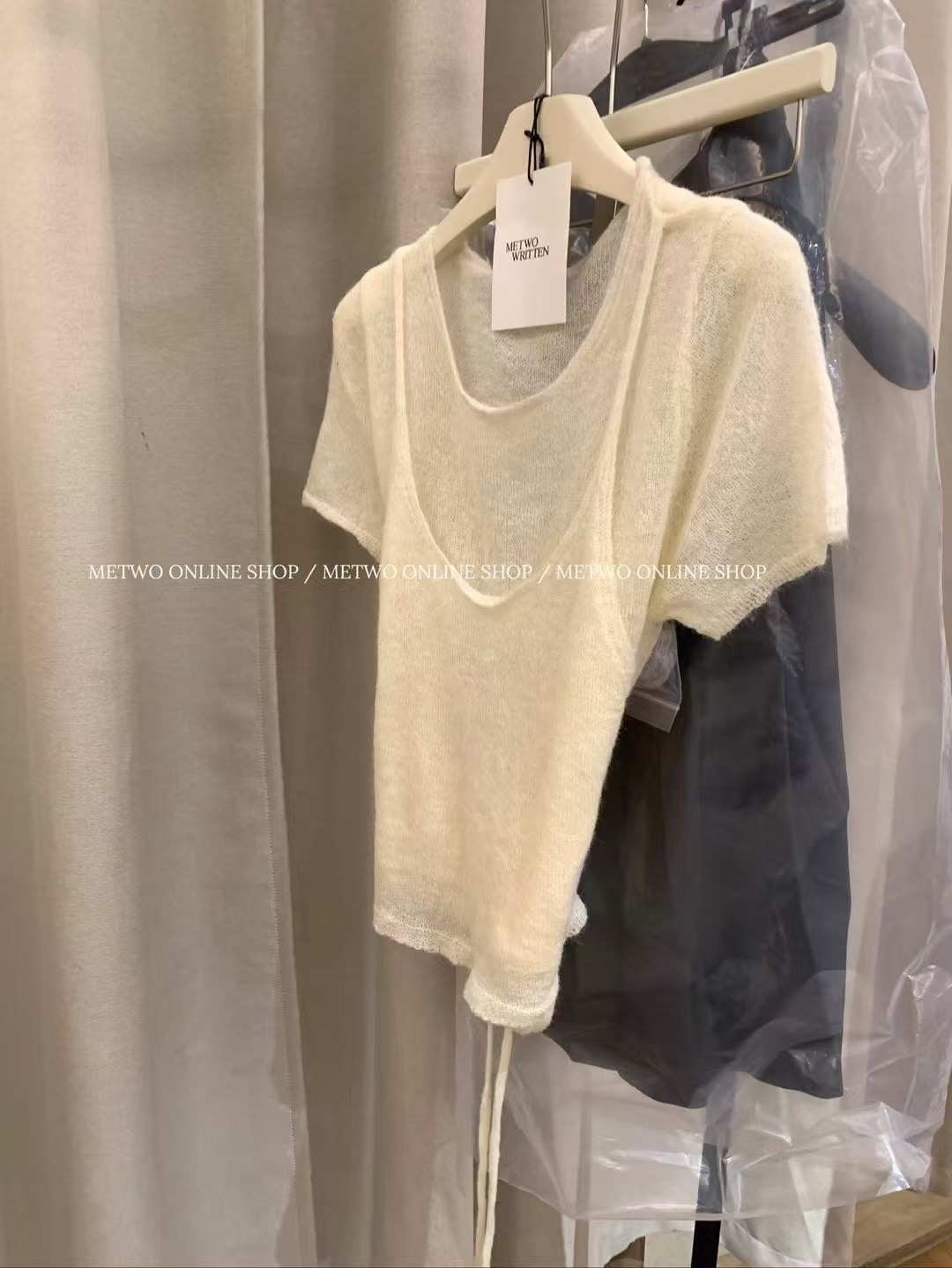 韓式假兩件小衫4