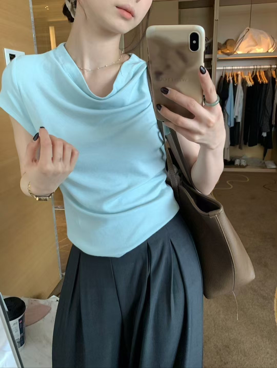 蕩領氣質6色上衣7