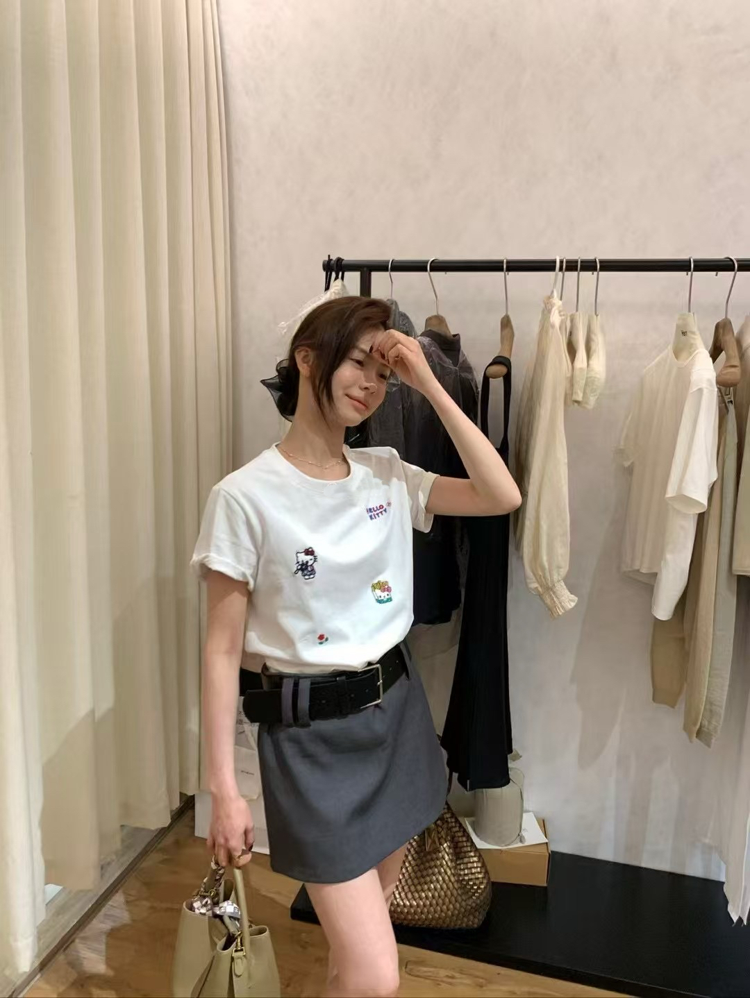 Hello kitty純棉tee6