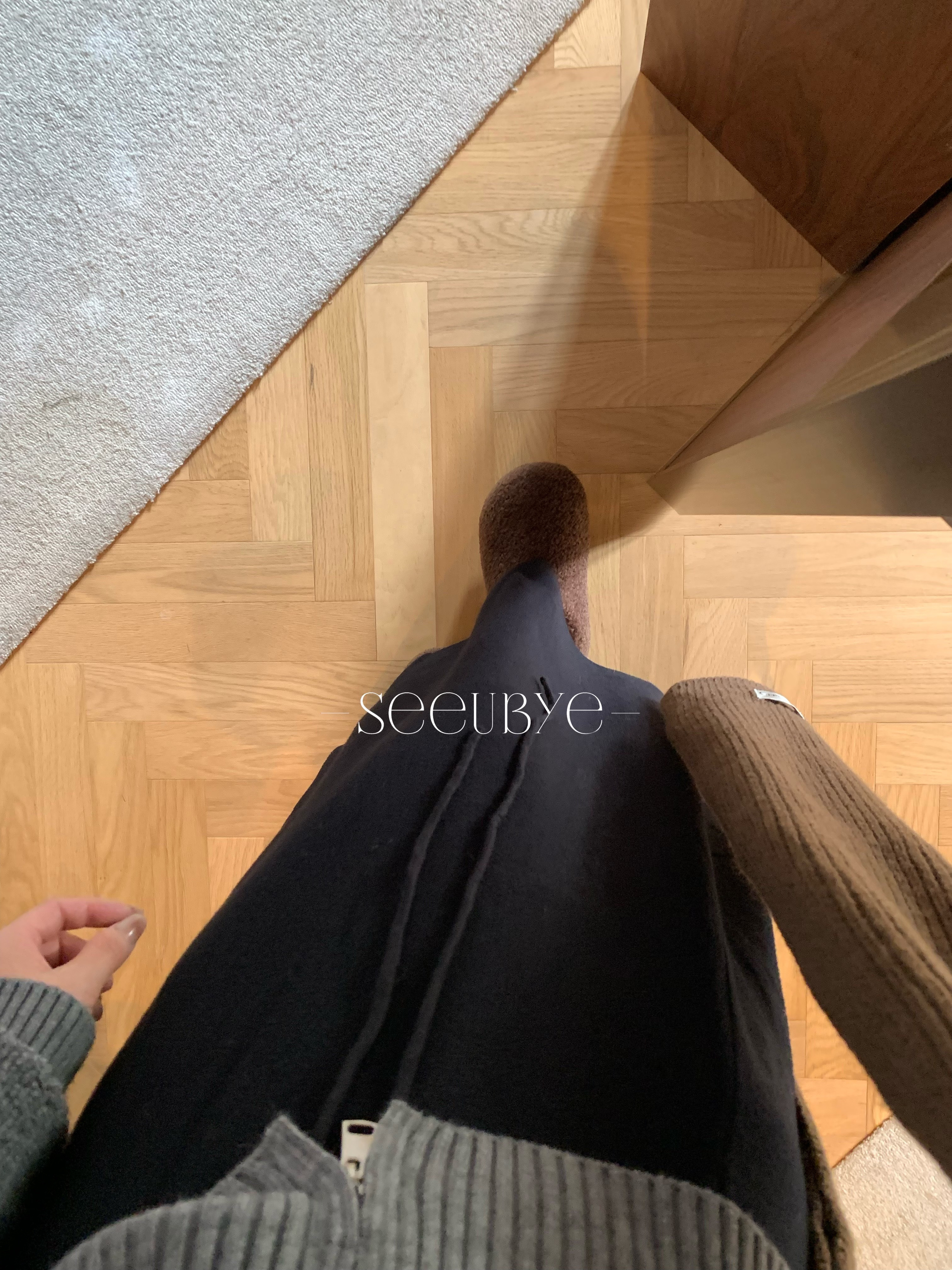 羊絨微傘狀半身裙6