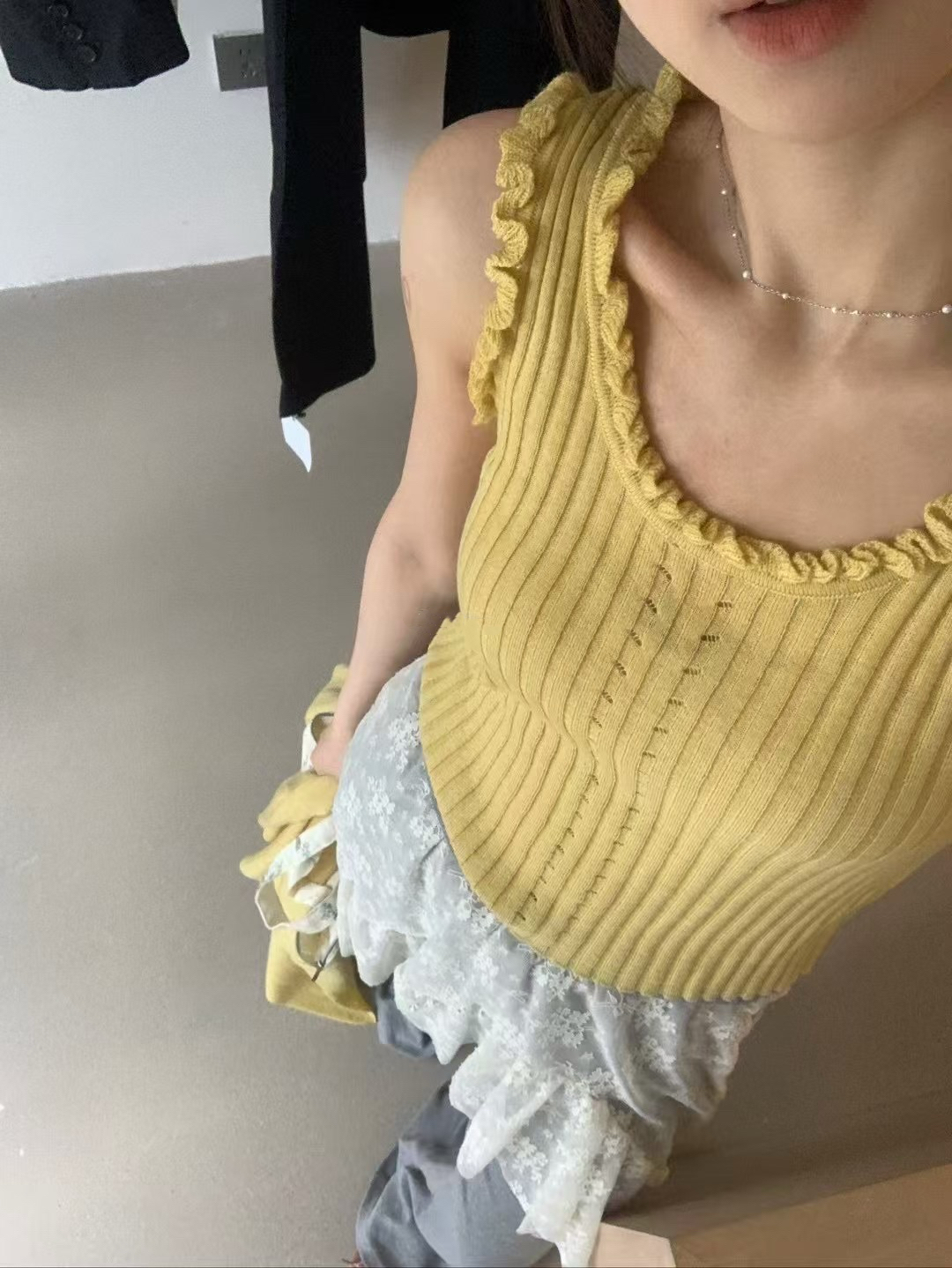 木耳背心➕開衫兩件套11