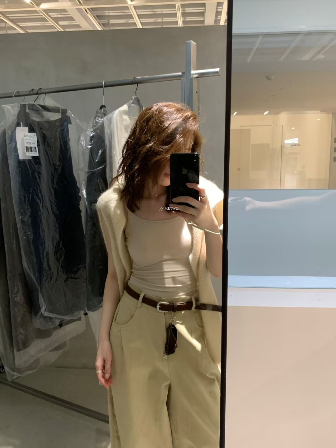 美式卡其皮帶褲5