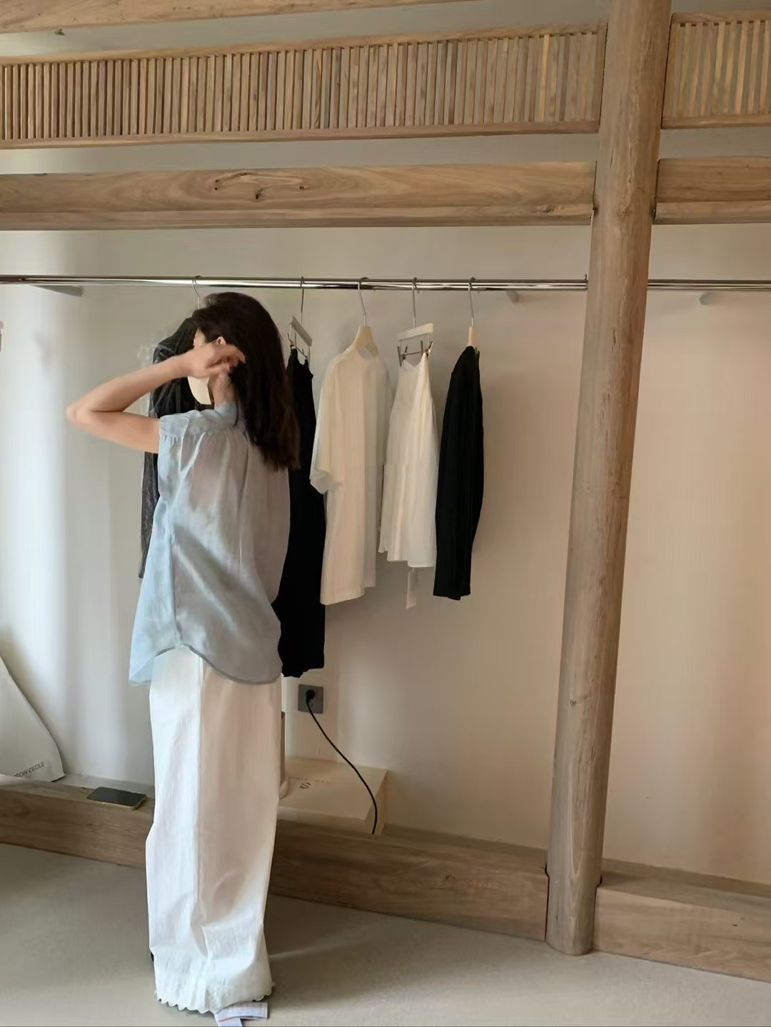 花苞100％亞麻小衫12