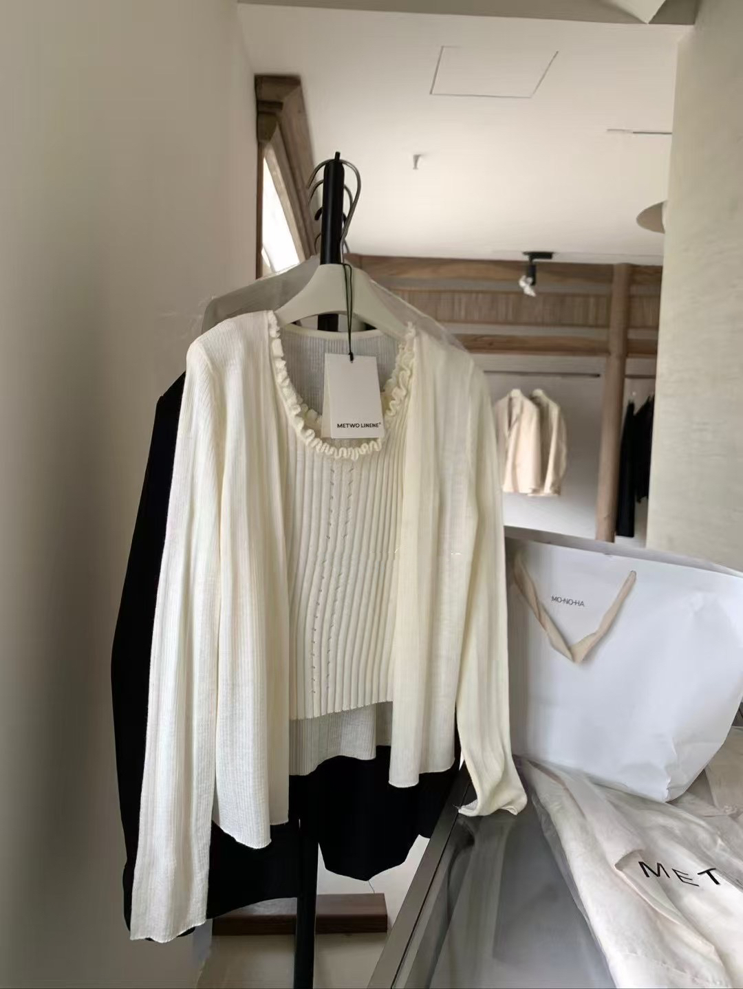 木耳背心➕開衫兩件套24