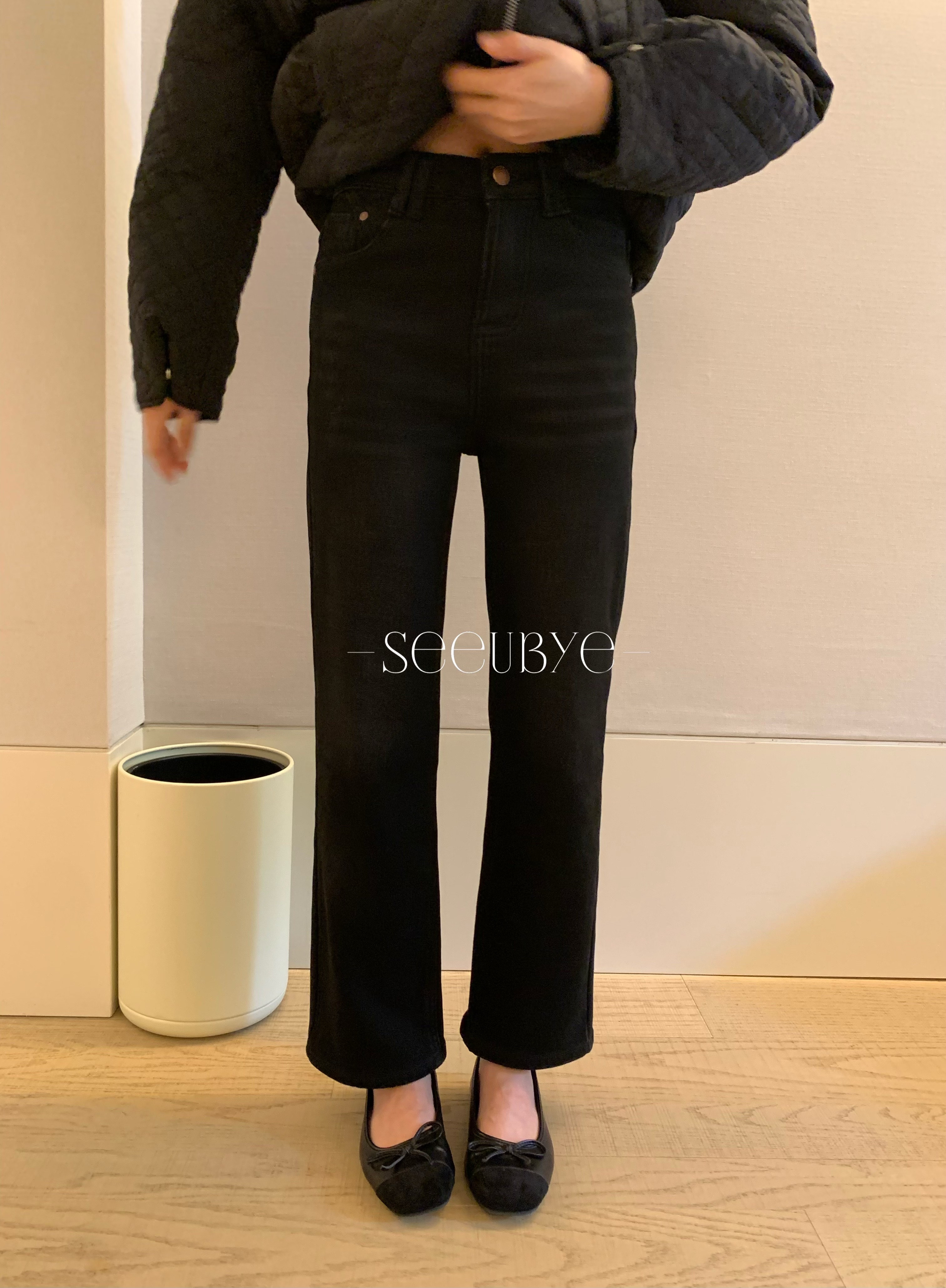 加絨牛仔直筒神褲5