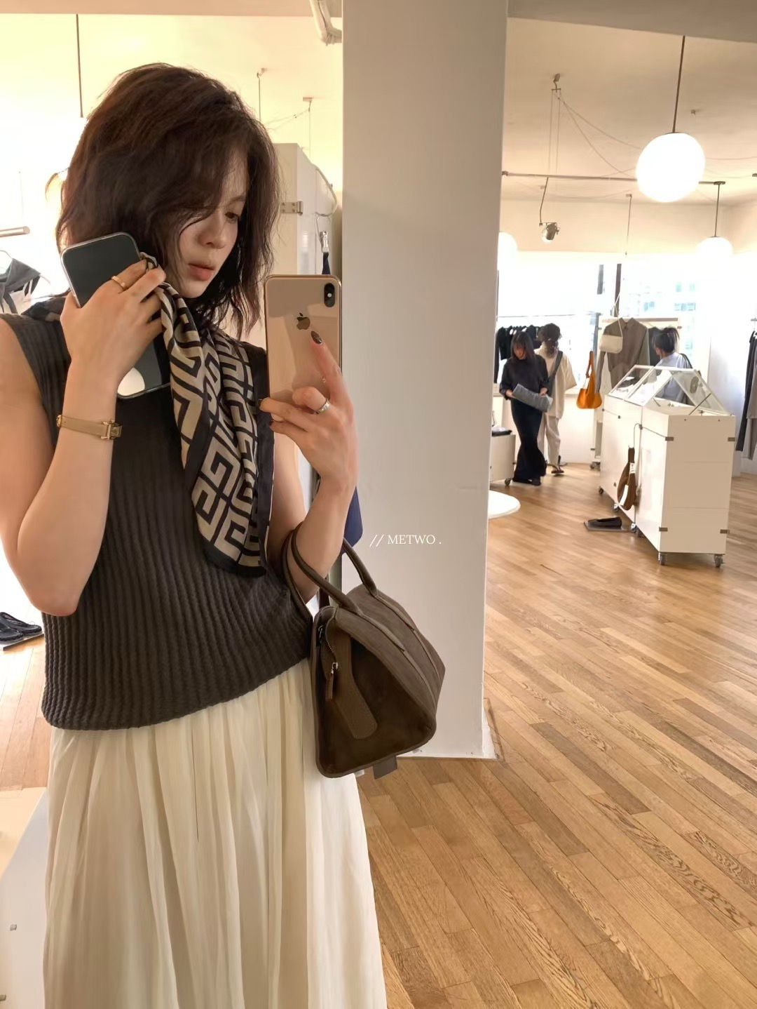 針織坑條氣質背心11