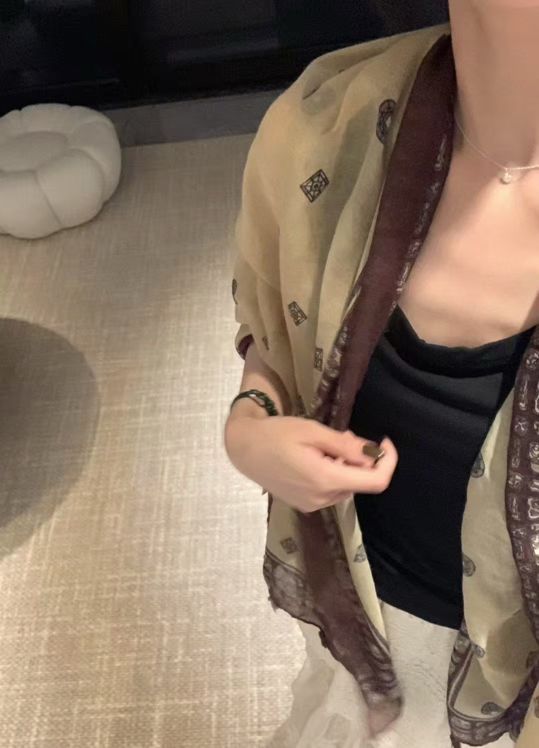 千嶼集·棉麻天絲方巾披肩3