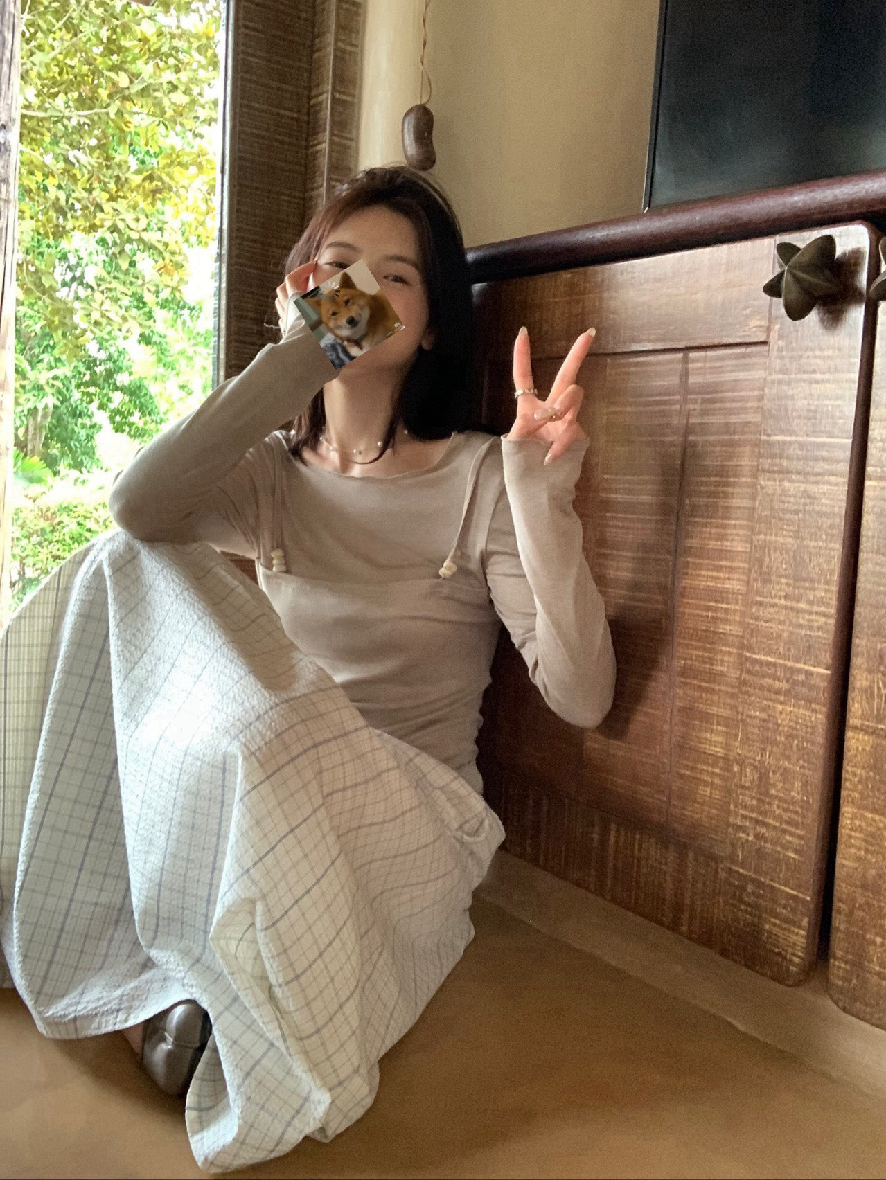 韓代假兩件上衣11