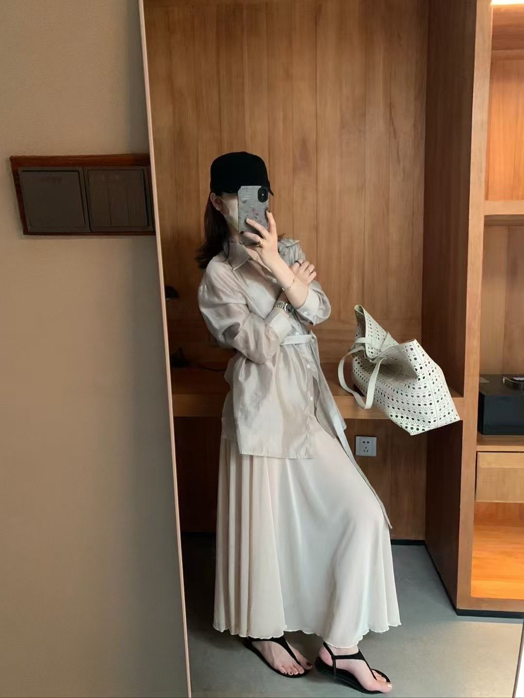 吊帶紗裙➕襯衫 2件套14