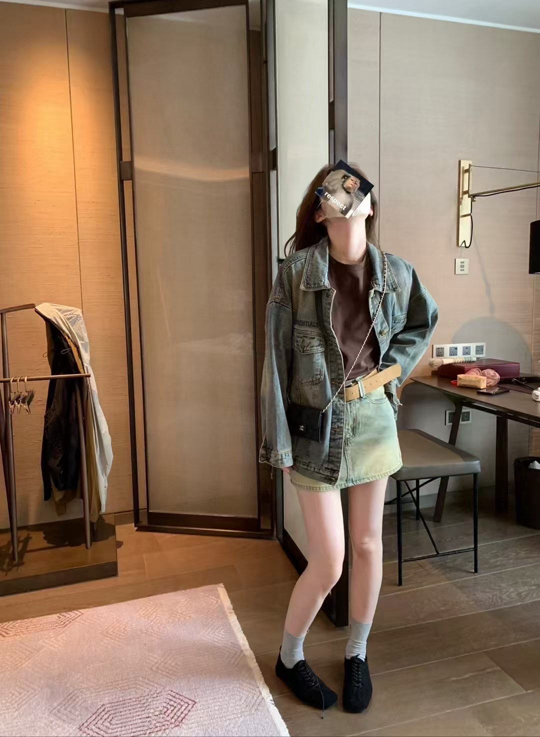 牛仔半裙（配腰帶）6