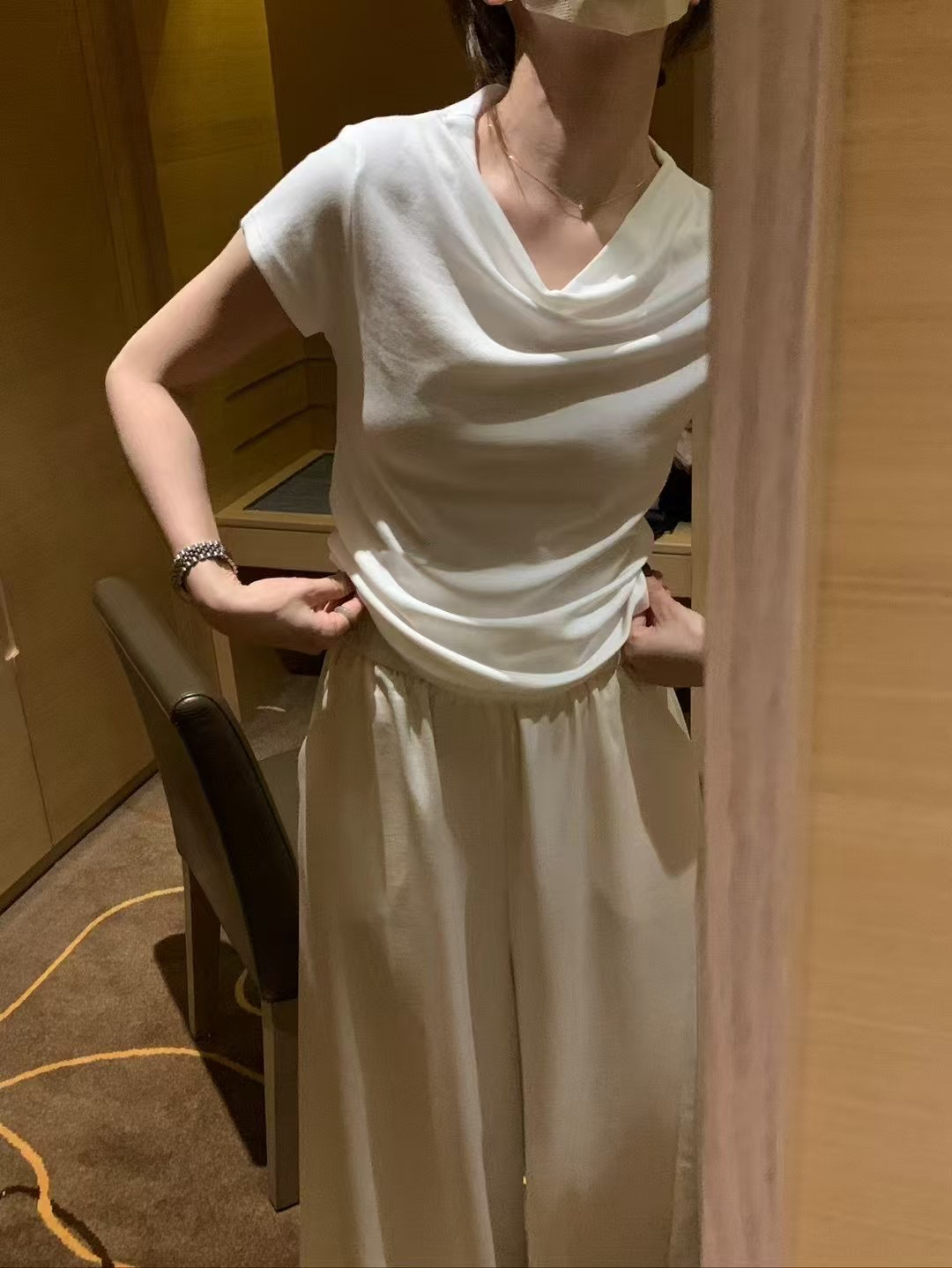 蕩領氣質6色上衣19