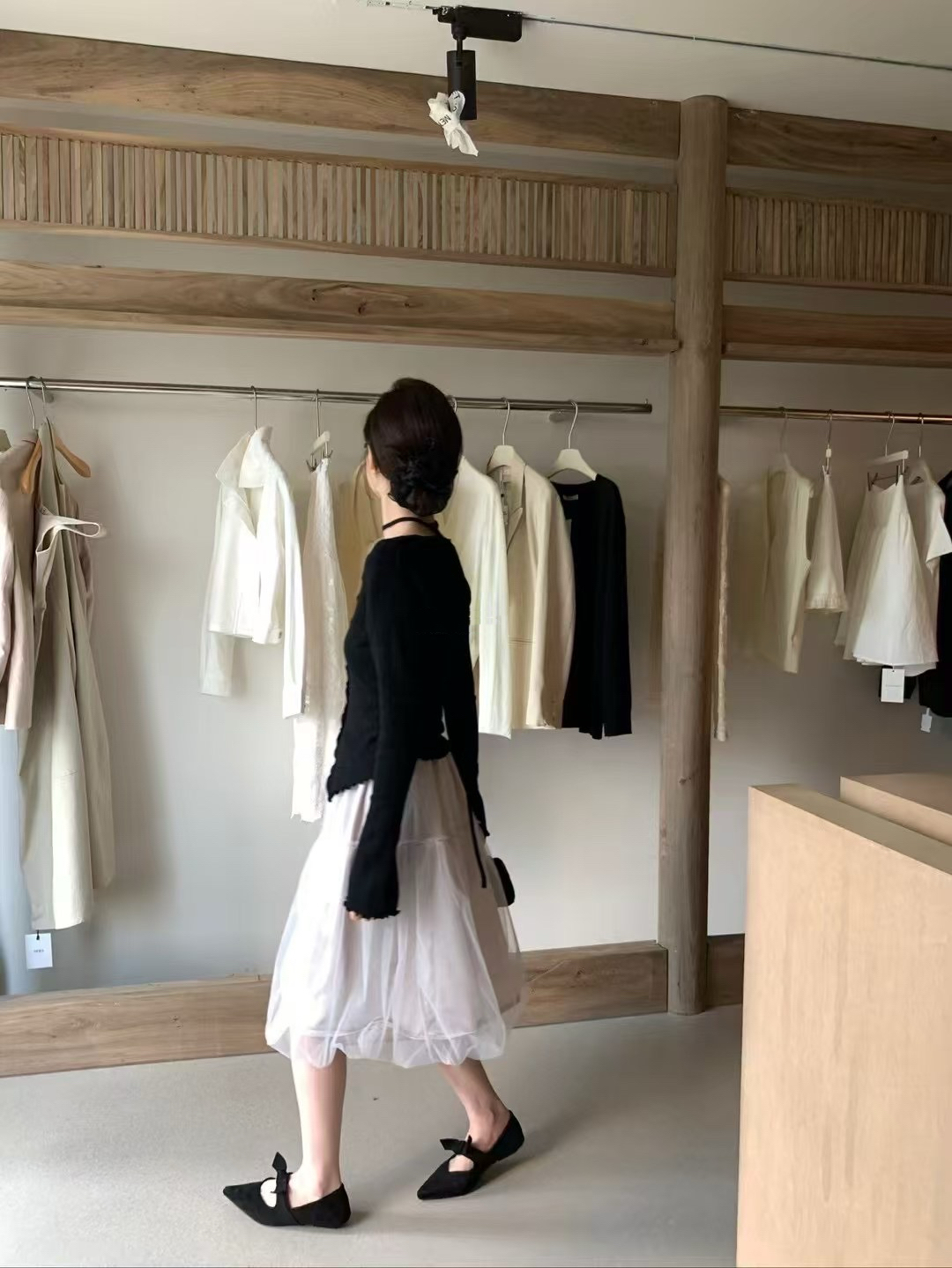 純欲帶花飄帶！針織假兩件3