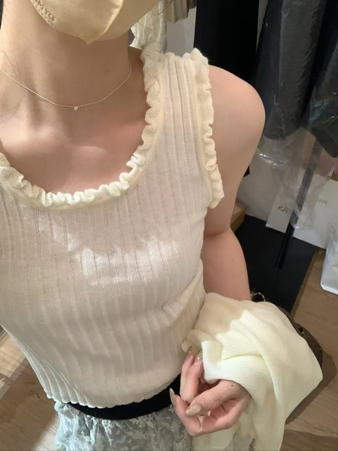 木耳背心➕開衫兩件套8