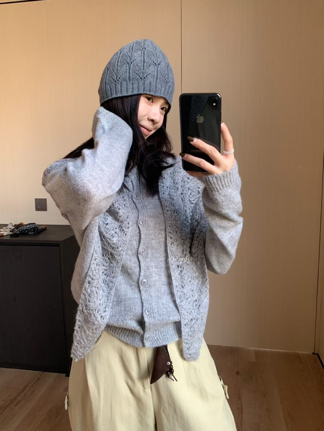 開衫毛衣➕圍巾7