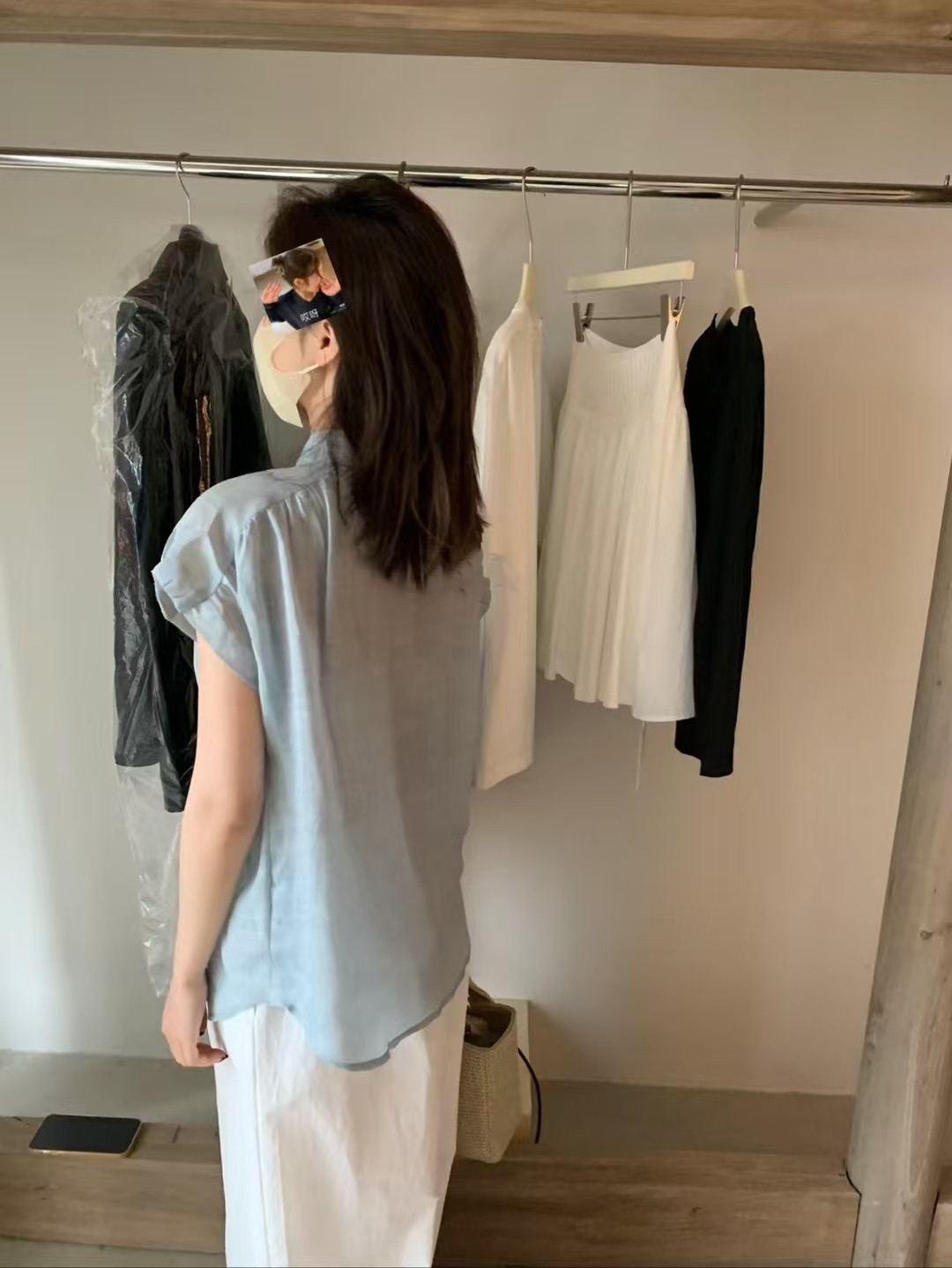 花苞100％亞麻小衫10