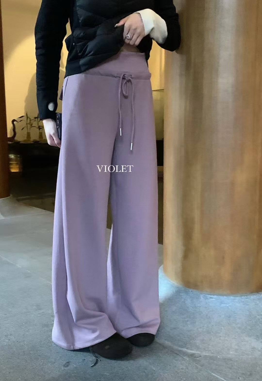 新增紫！大長腿褲1