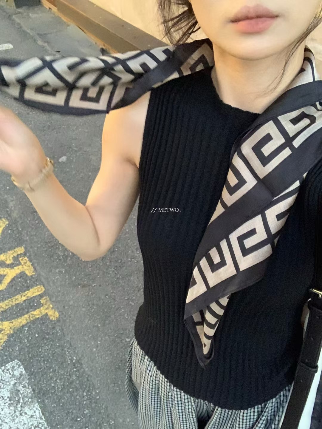 針織坑條氣質背心3