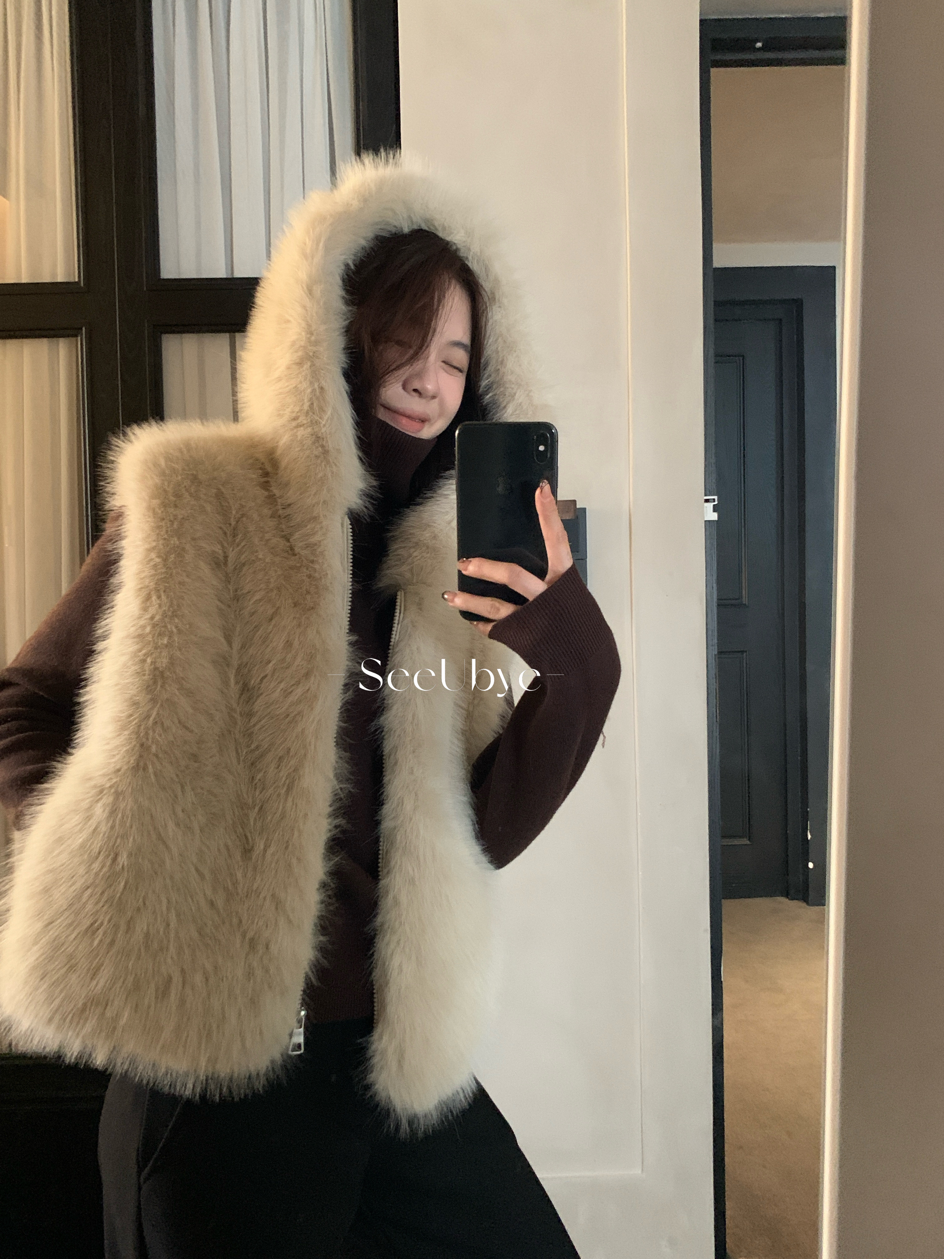 Environmental皮草毛絨馬甲1