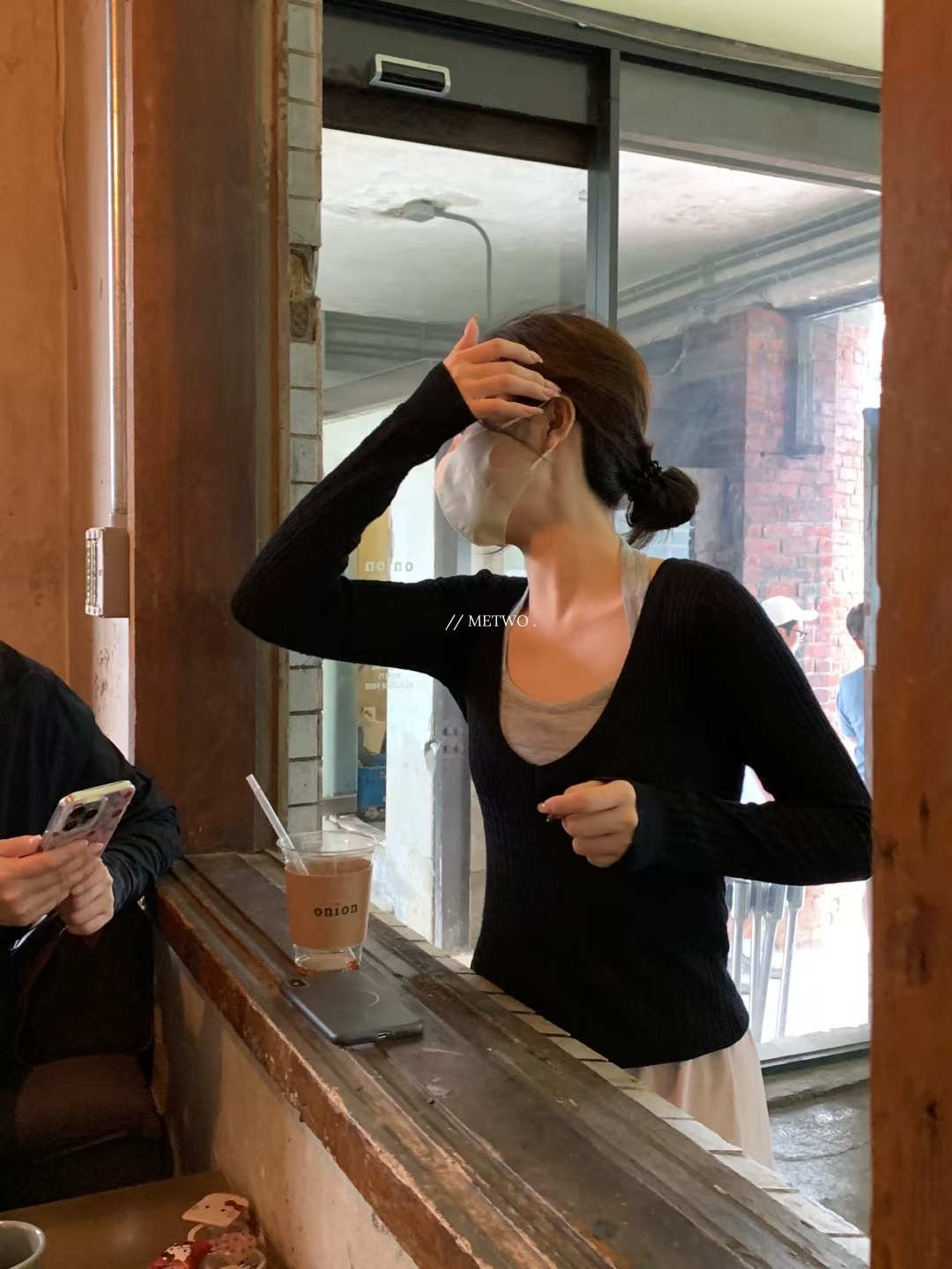 掛脖純欲針織兩件套9