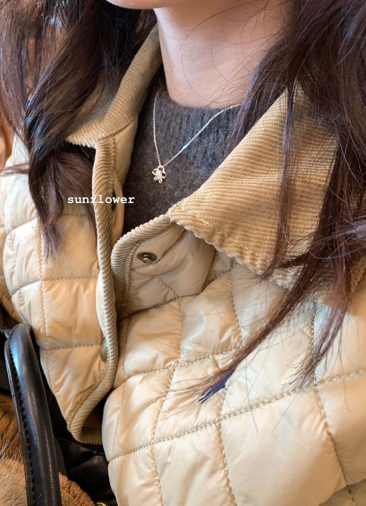 Sunflower滿鑽925純銀韓國項鍊5