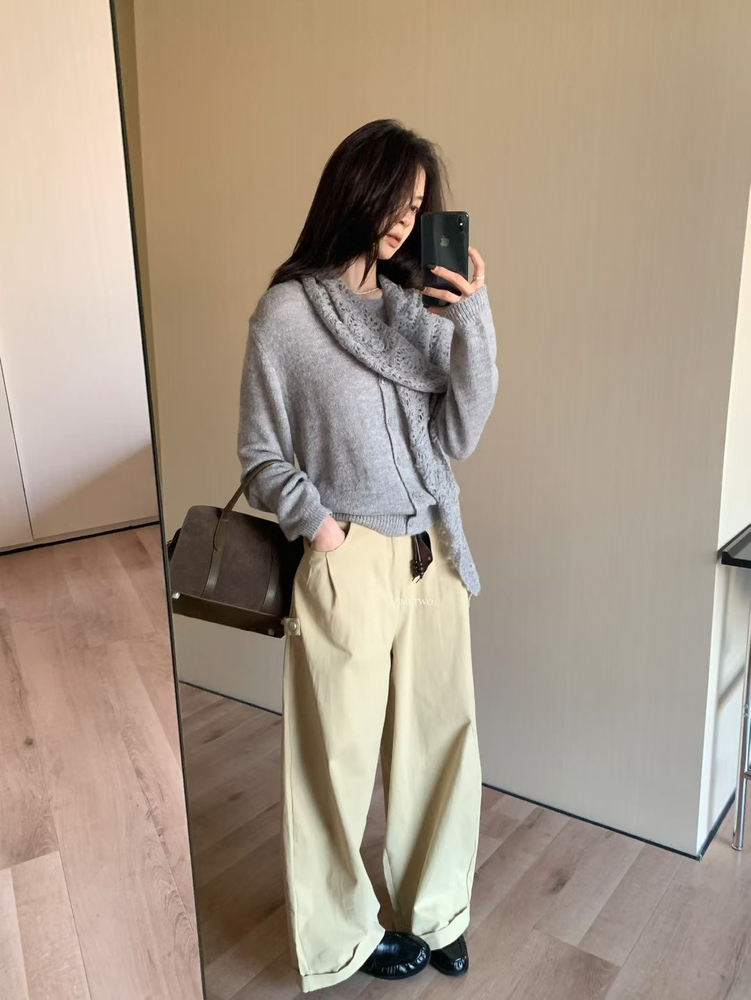 開衫毛衣➕圍巾3