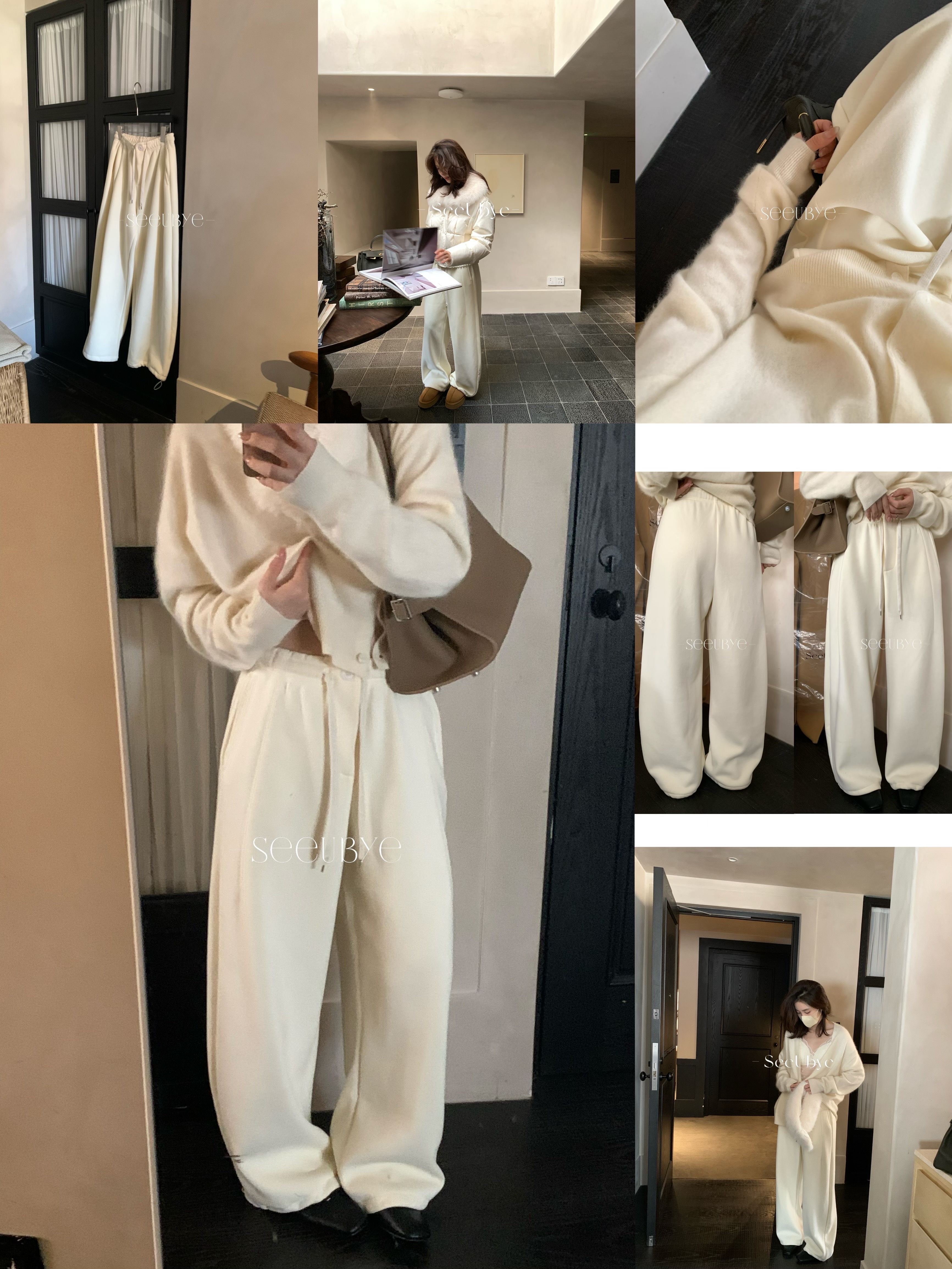 暖暖褲王｜加絨抽繩衛褲（可兩穿）4色｜高克重8