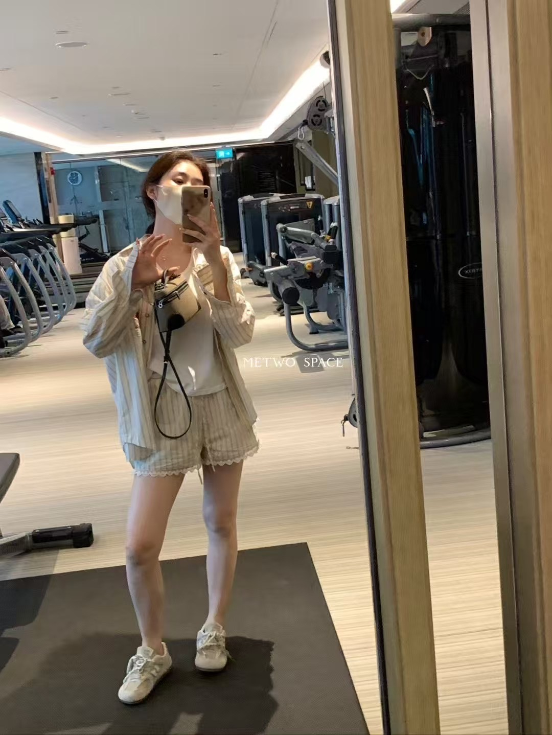 凱蒂貓歐貨條紋襯衫套裝4