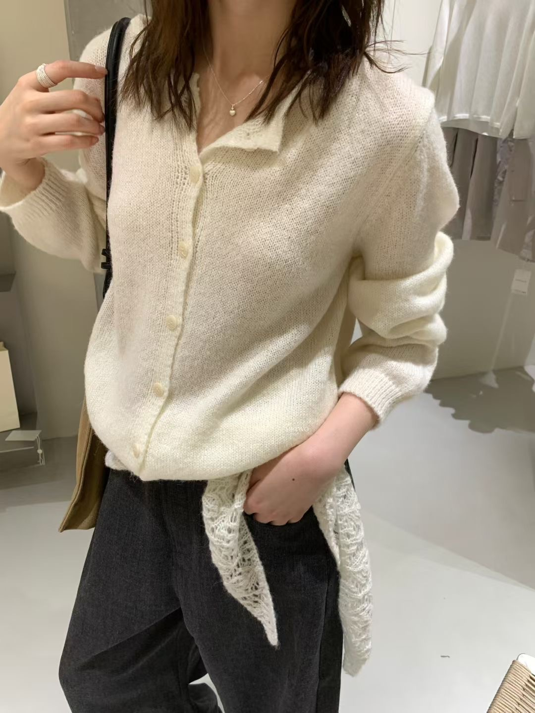 開衫毛衣➕圍巾15