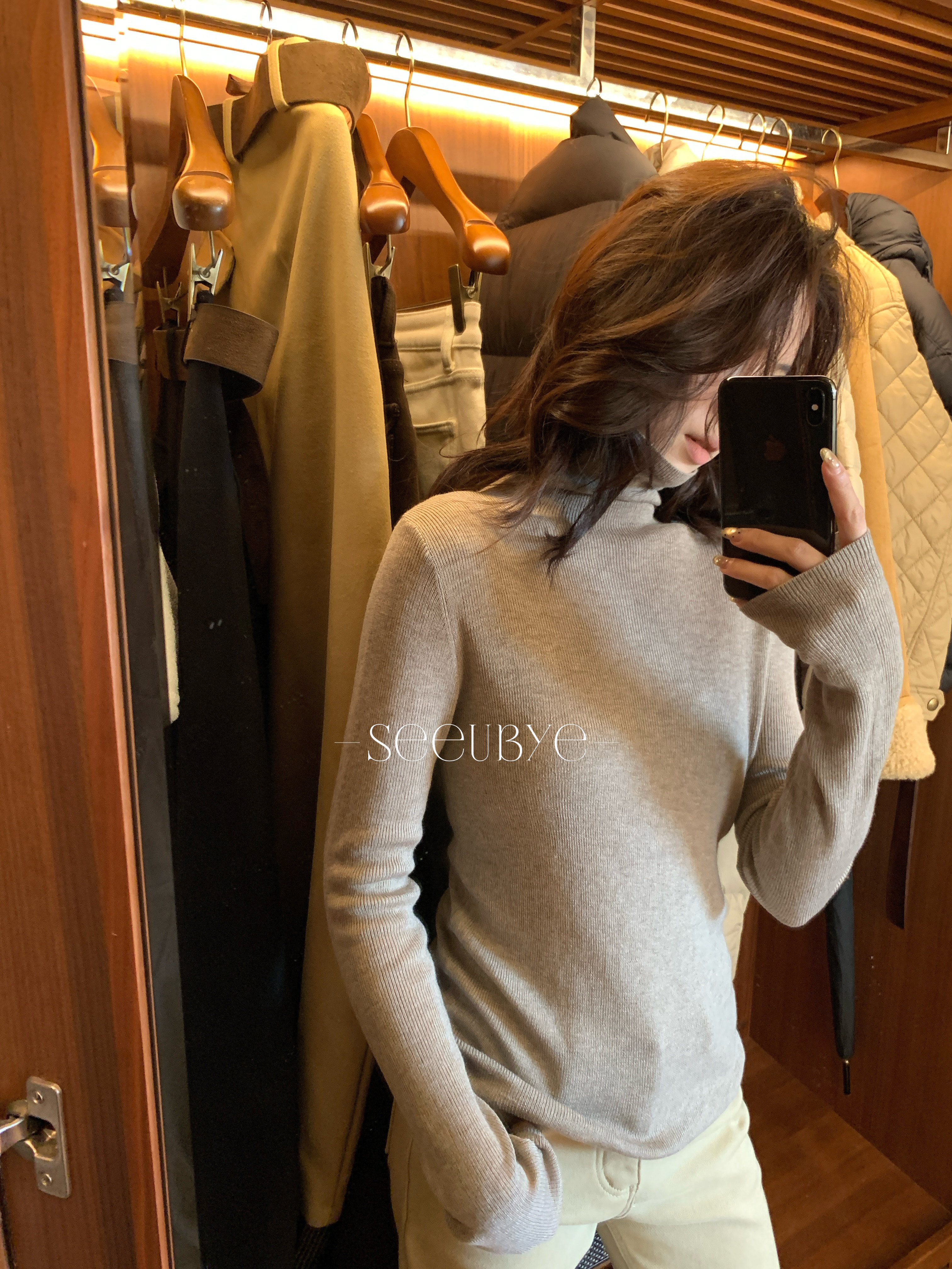 五色10%羊毛高領鎖溫打底7