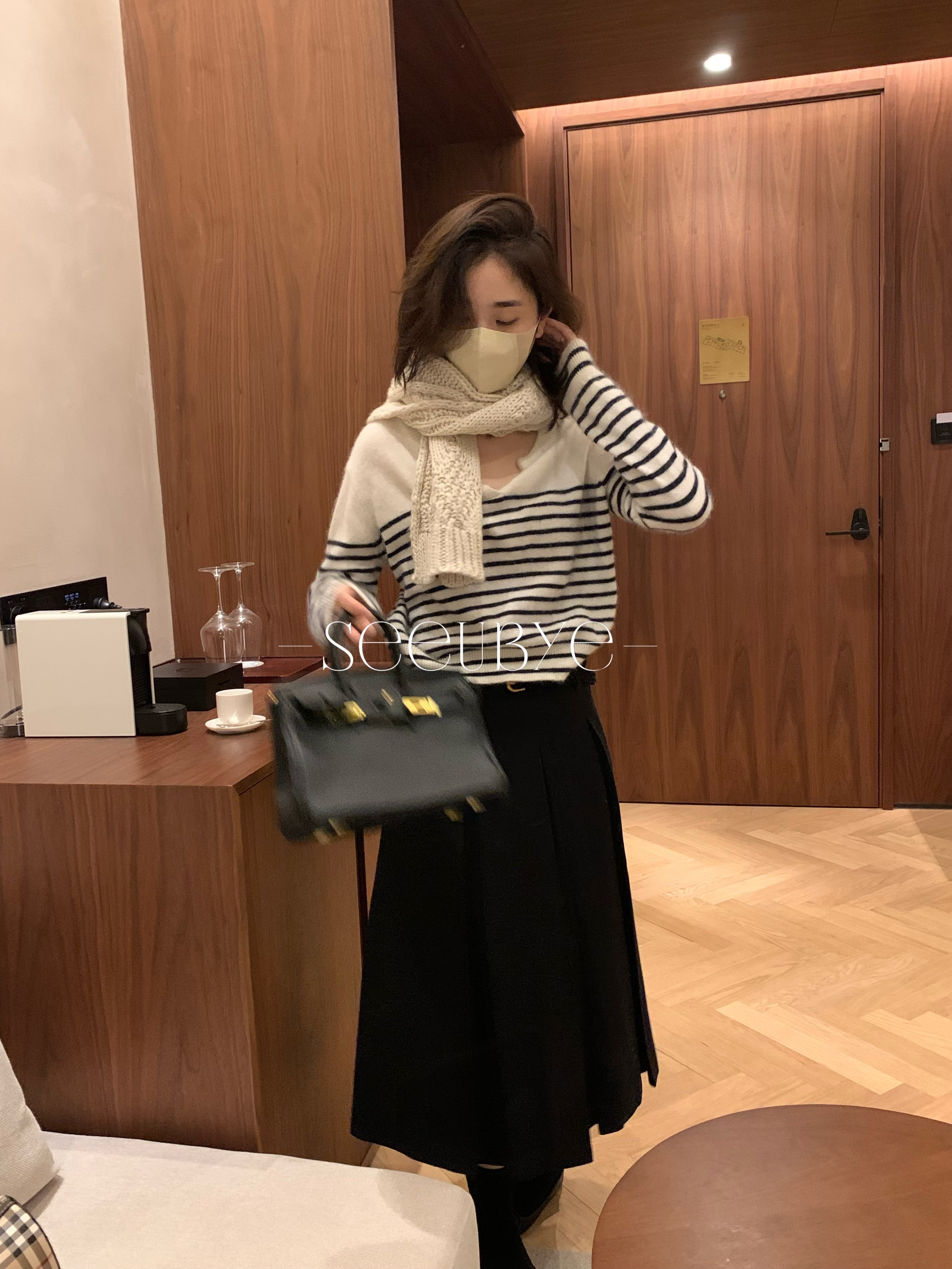 太韓了這件！羊毛條紋毛衣3