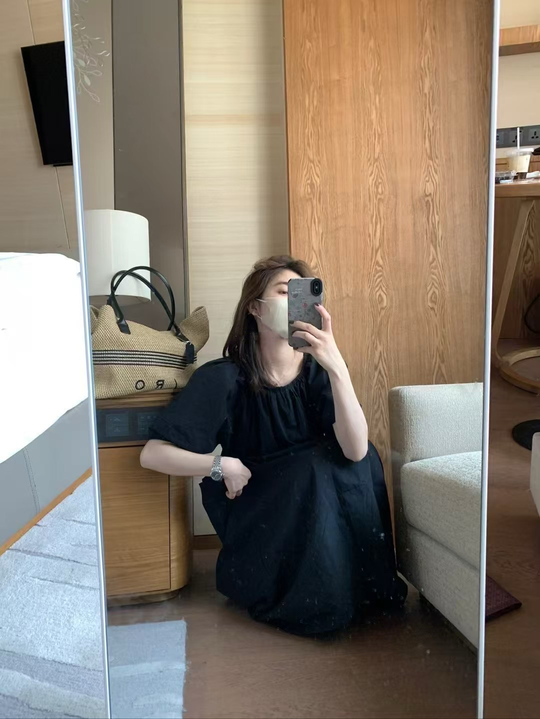 韓代露背連衣裙9