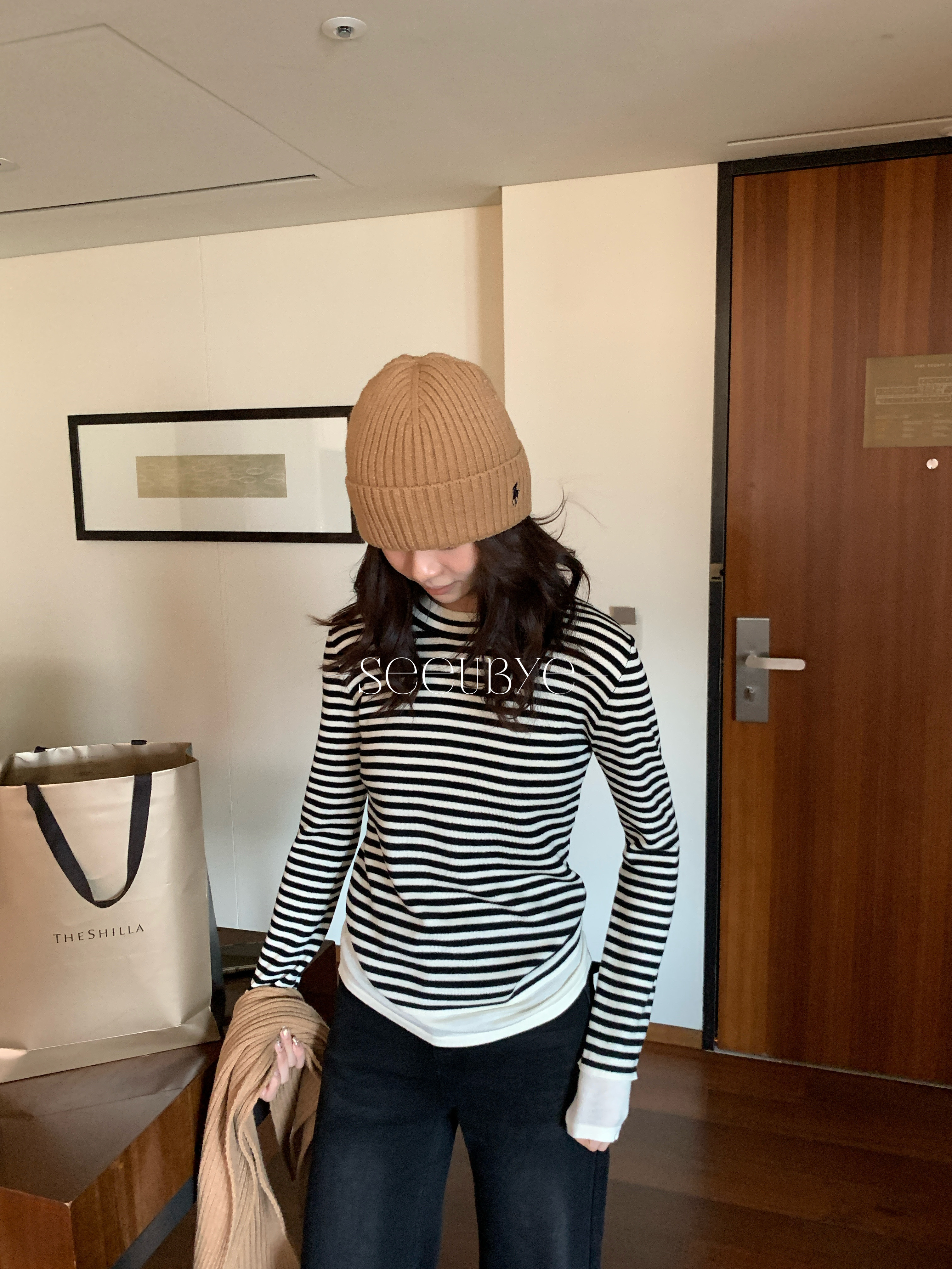 ralph laur*n 毛線帽 ＋ 圍巾一組6