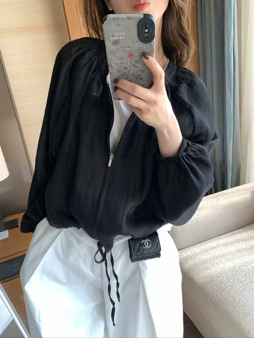 天絲拉鍊小外套3