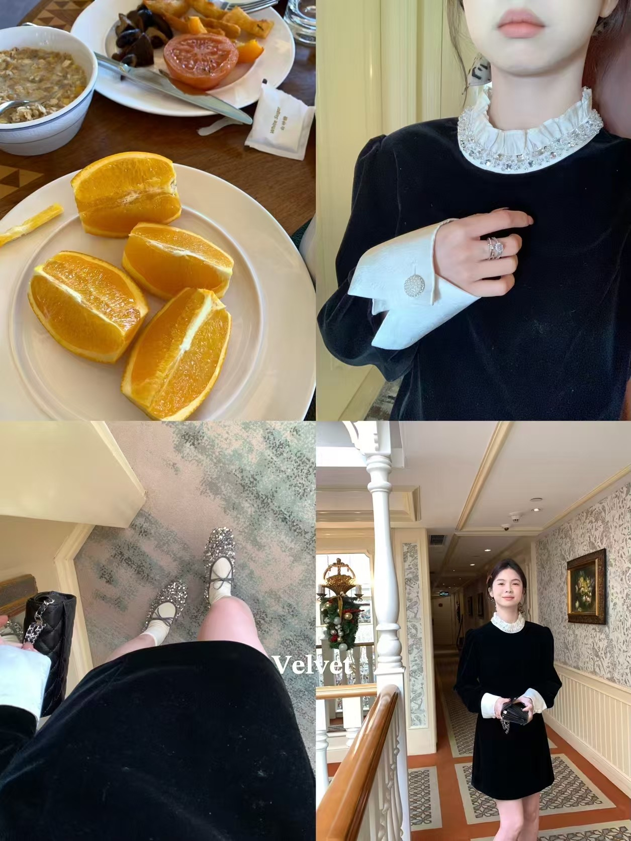 年服絲絨連衣裙2