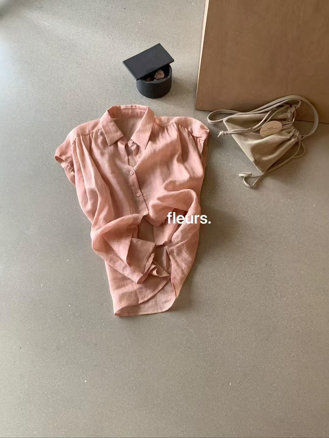 花苞100％亞麻小衫8