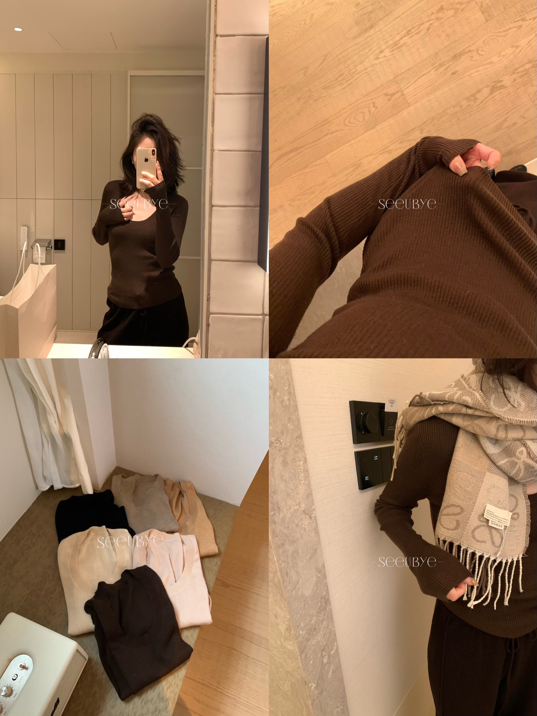 六色大U羊絨針織（領口特別顯瘦）1