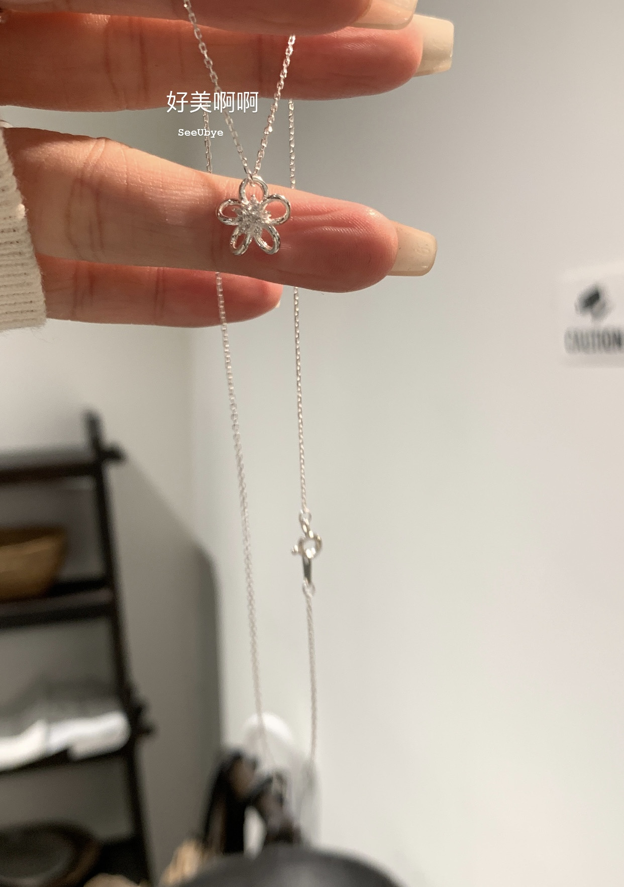 Sunflower滿鑽925純銀韓國項鍊8