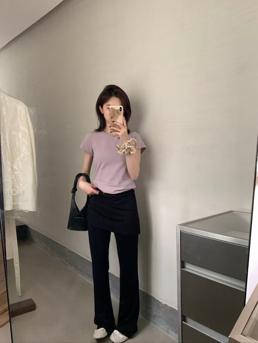 8色！skim*正肩紙片tee15