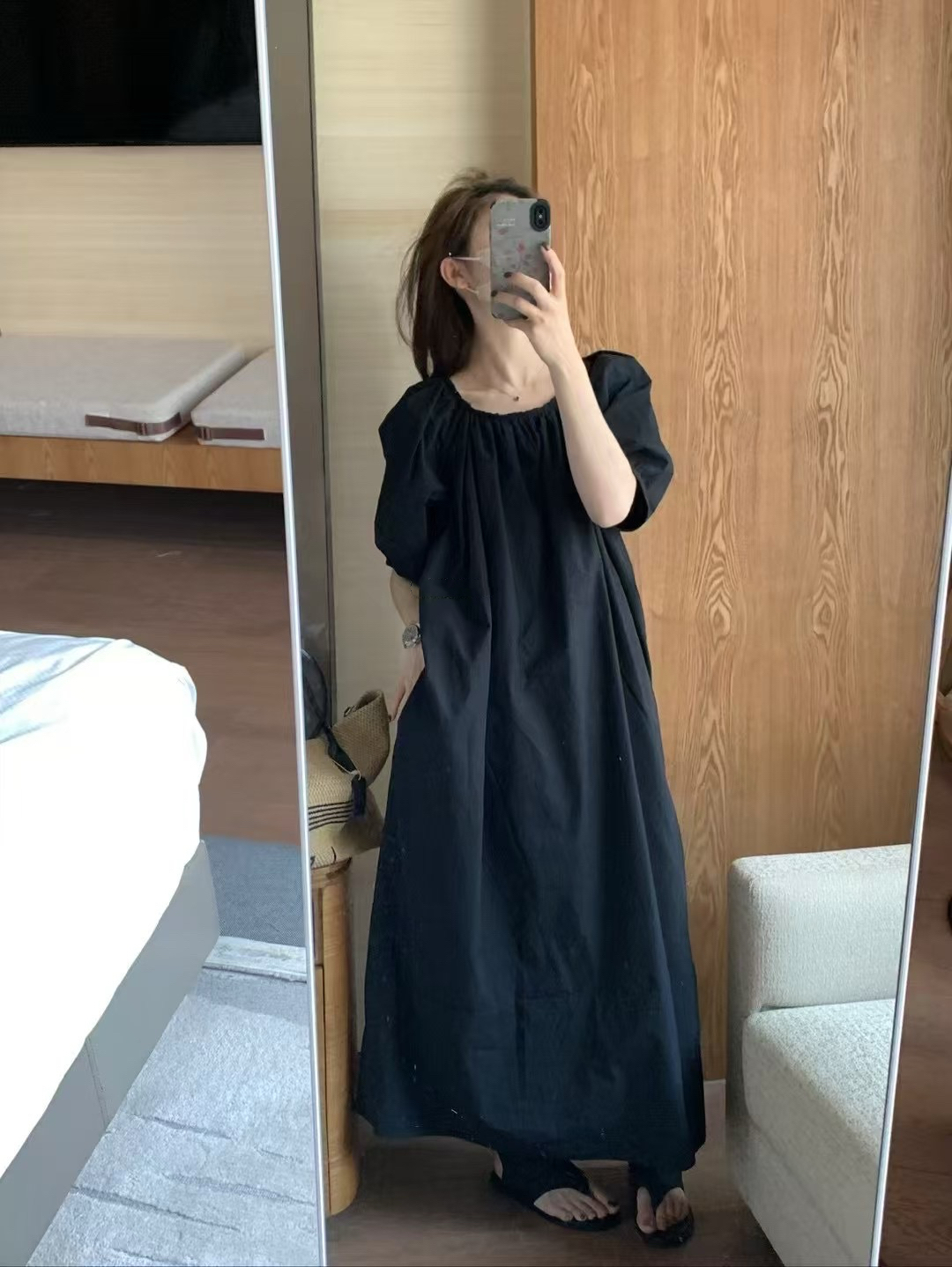 韓代露背連衣裙14