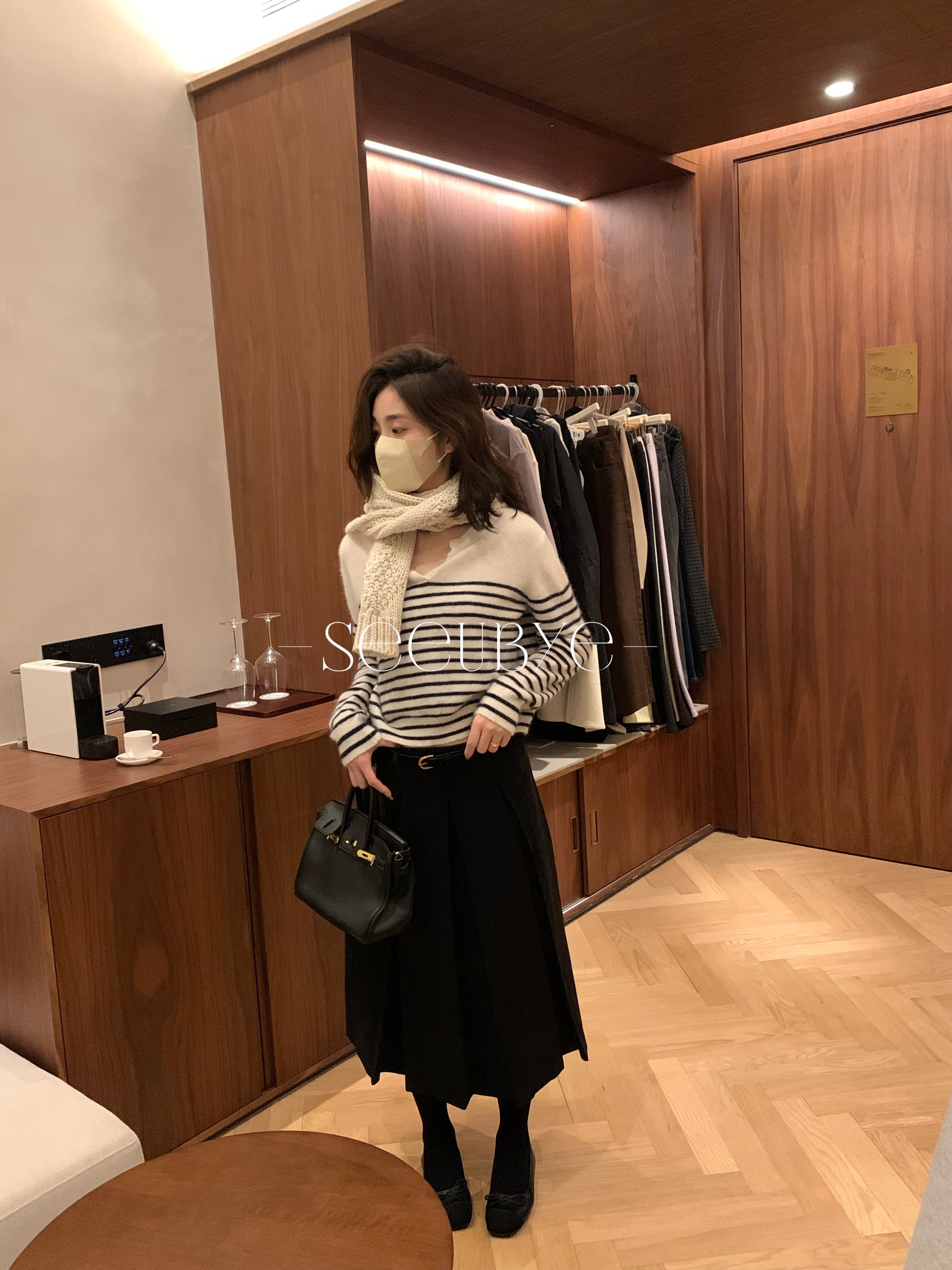 太韓了這件！羊毛條紋毛衣5